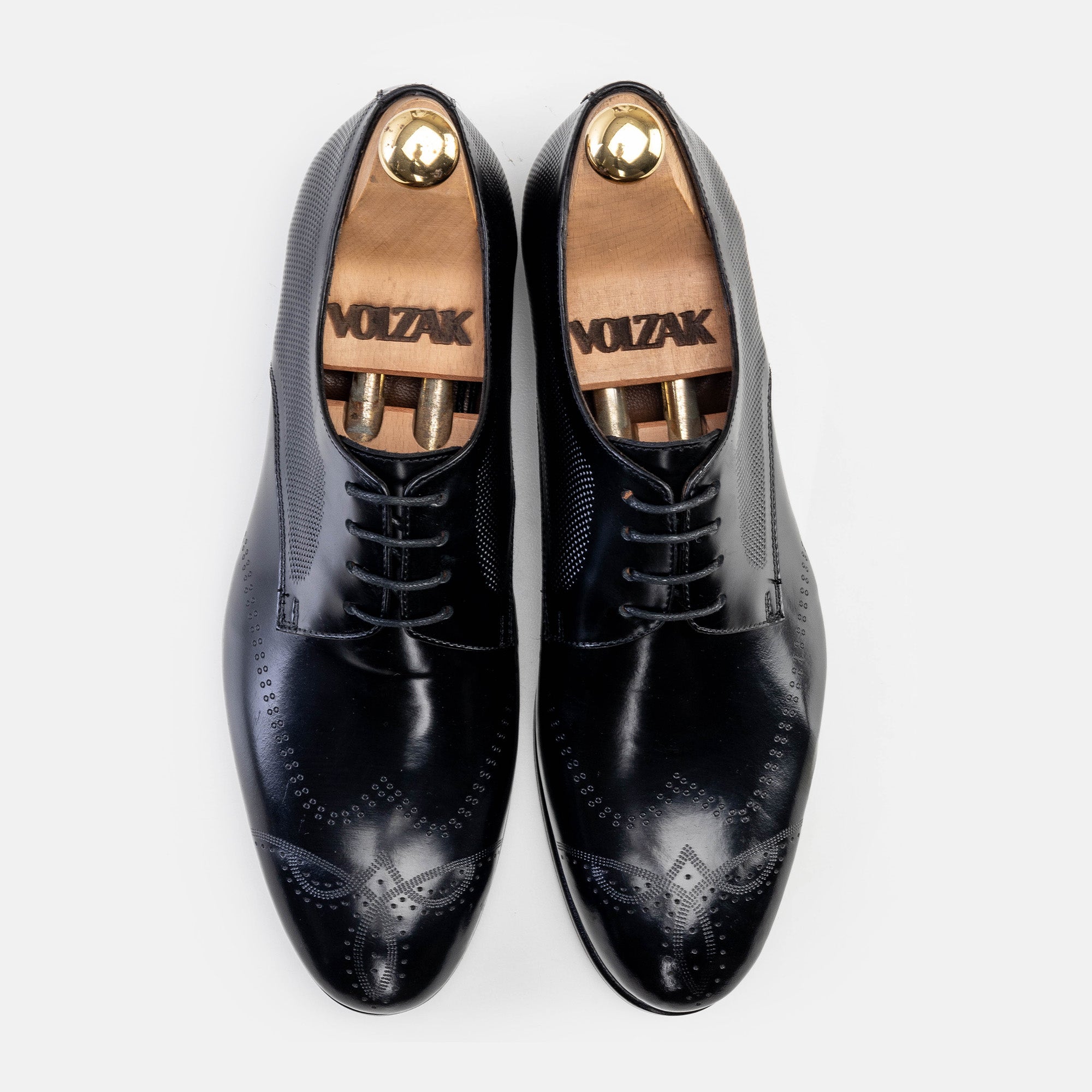 Volzak 5343 chaussure en cuir Démasquable Noir