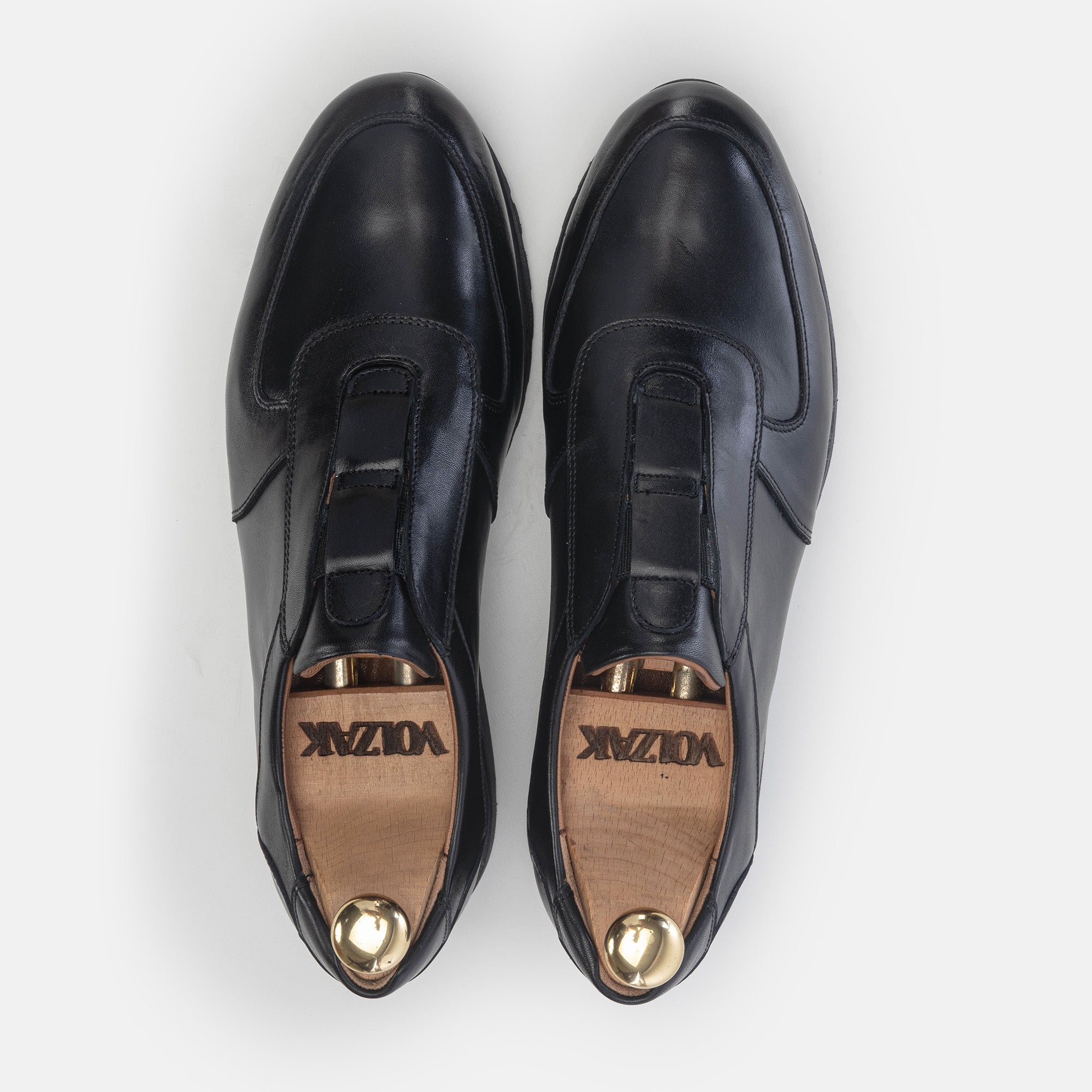 Volzak 5227 Black Leather Sneakers