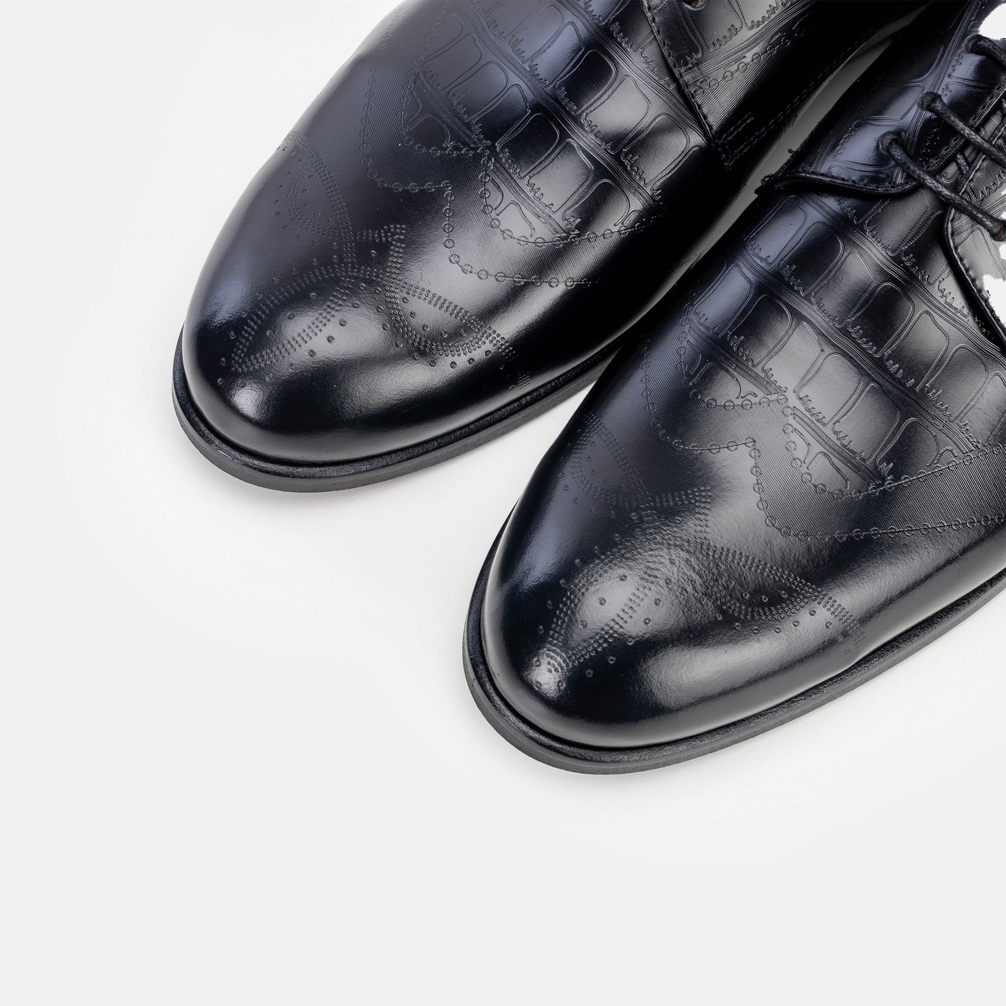 Volzak 5337 chaussure en cuir Démasquable Noir