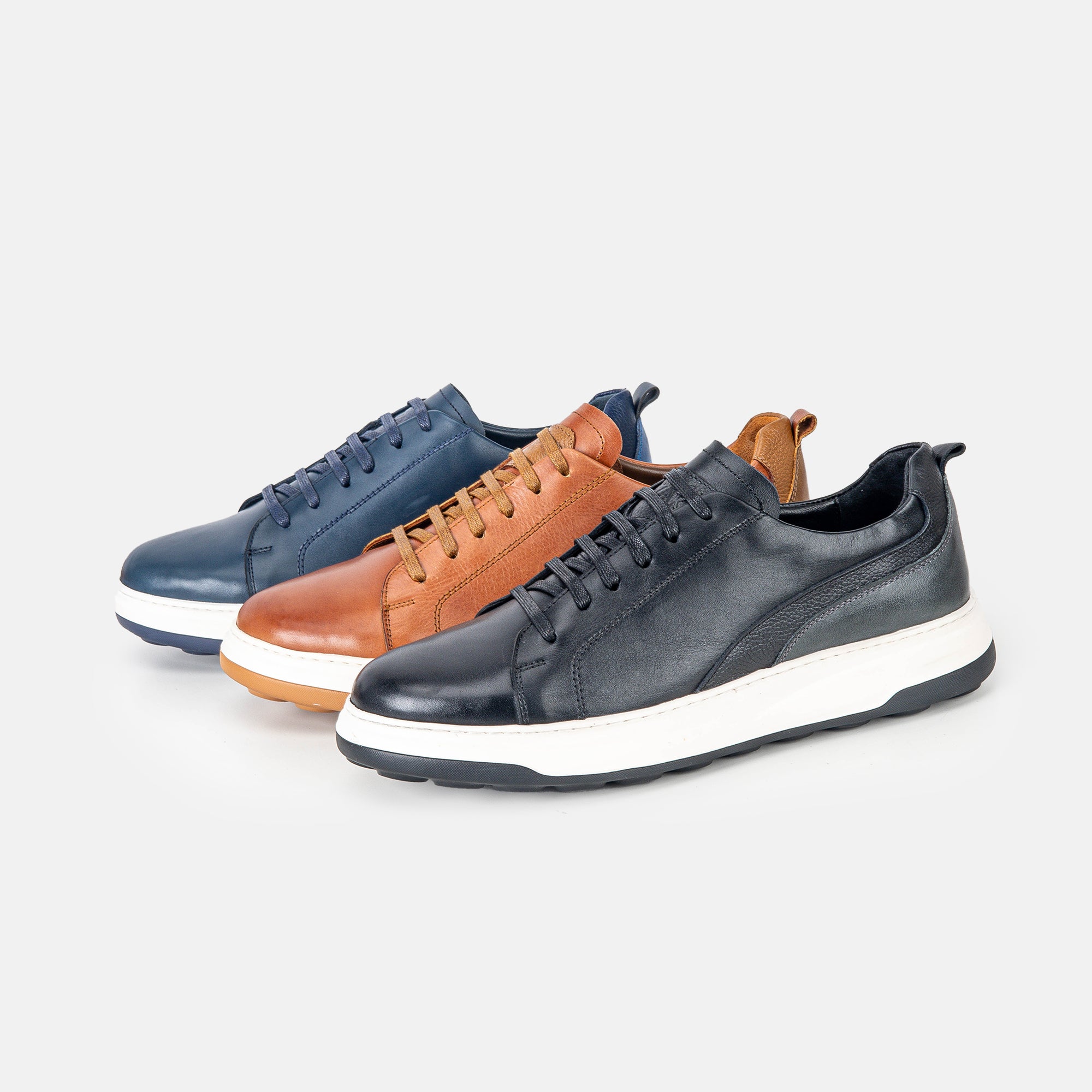 Volzak 6092 leather sneaker Blue