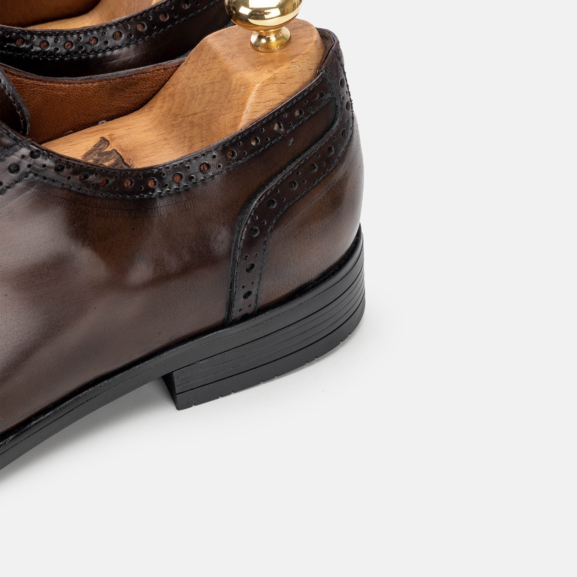 Volzak 5326 chaussure en cuir Démasquable Marron vintage