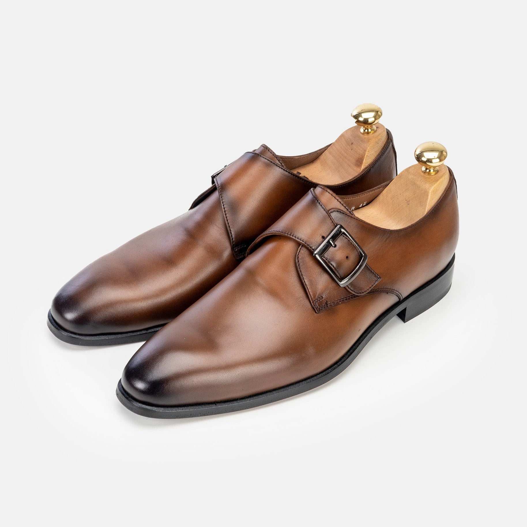 Volzak 5338 chaussure en cuir Marron Vintage