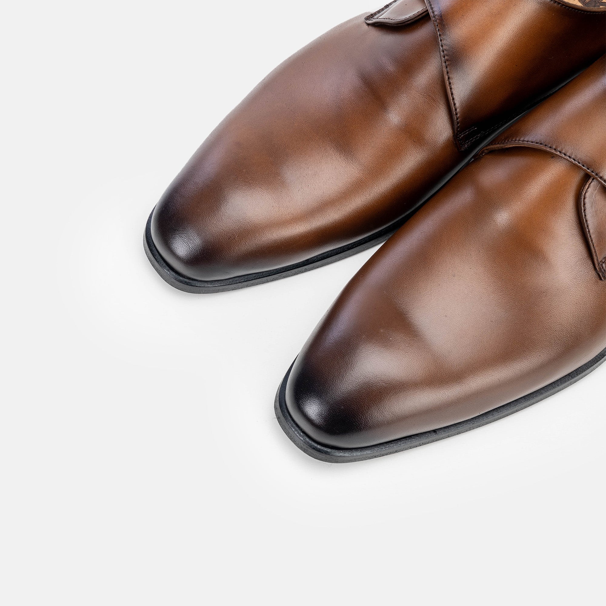 Volzak 5338 chaussure en cuir Marron Vintage