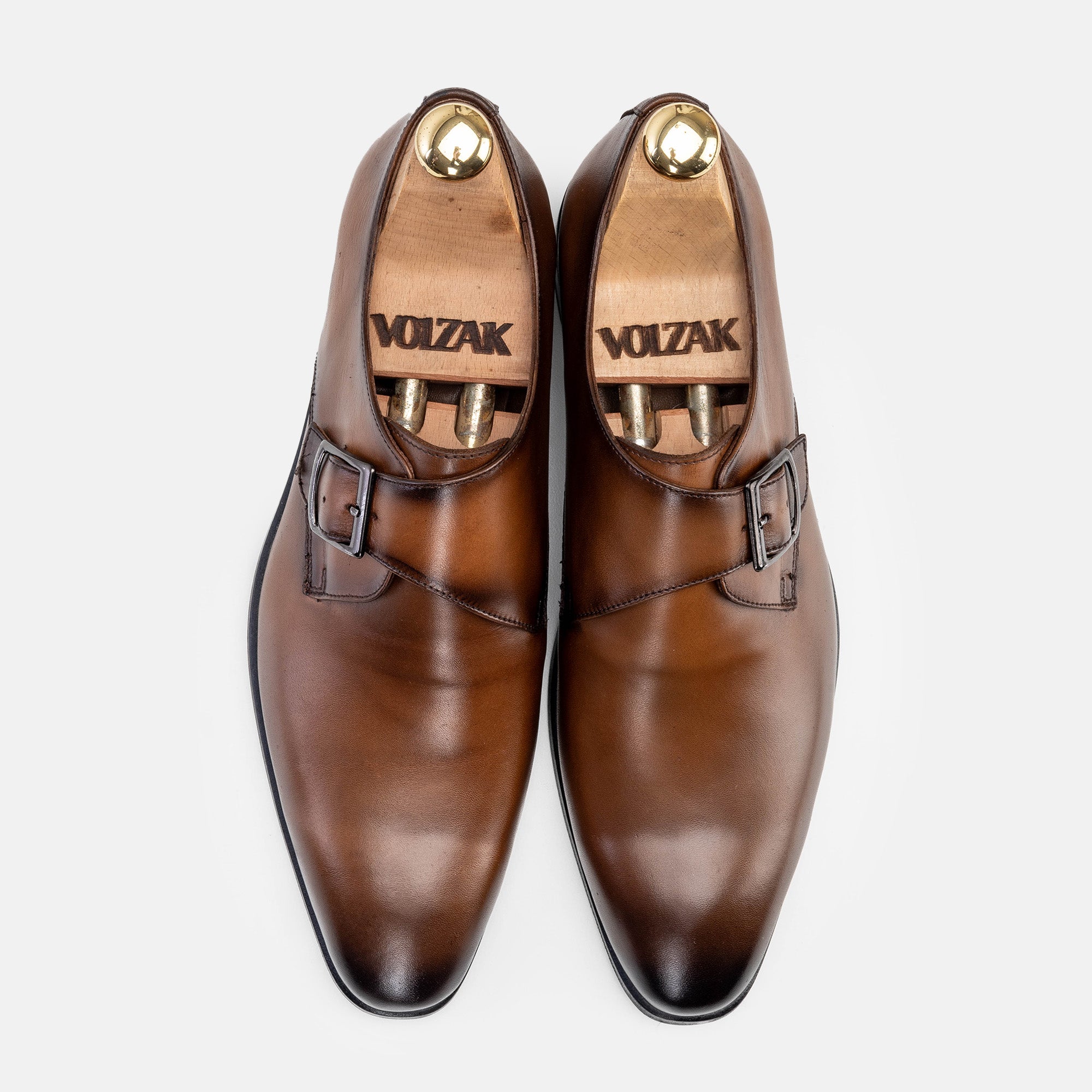 Volzak 5338 chaussure en cuir Marron Vintage