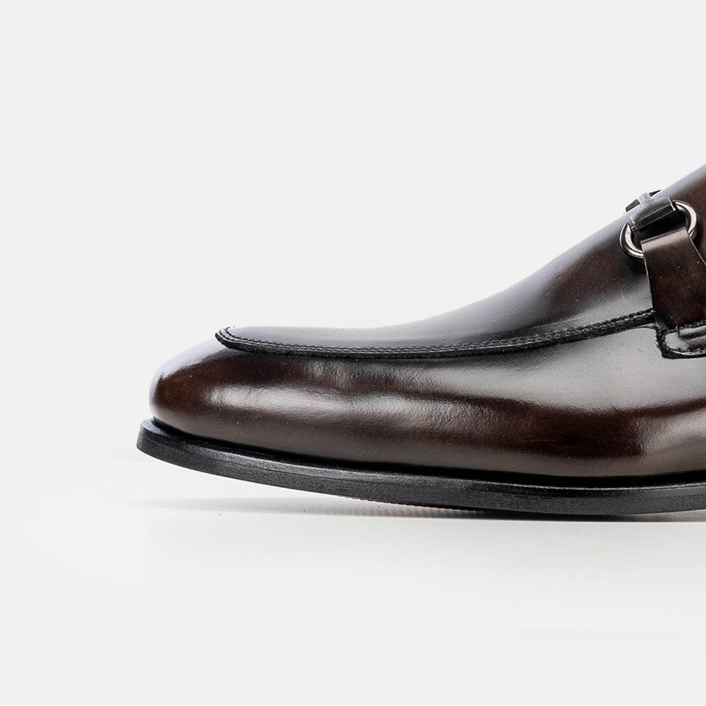 Volzak 5335 chaussure en cuir Démasquable Marron vintage