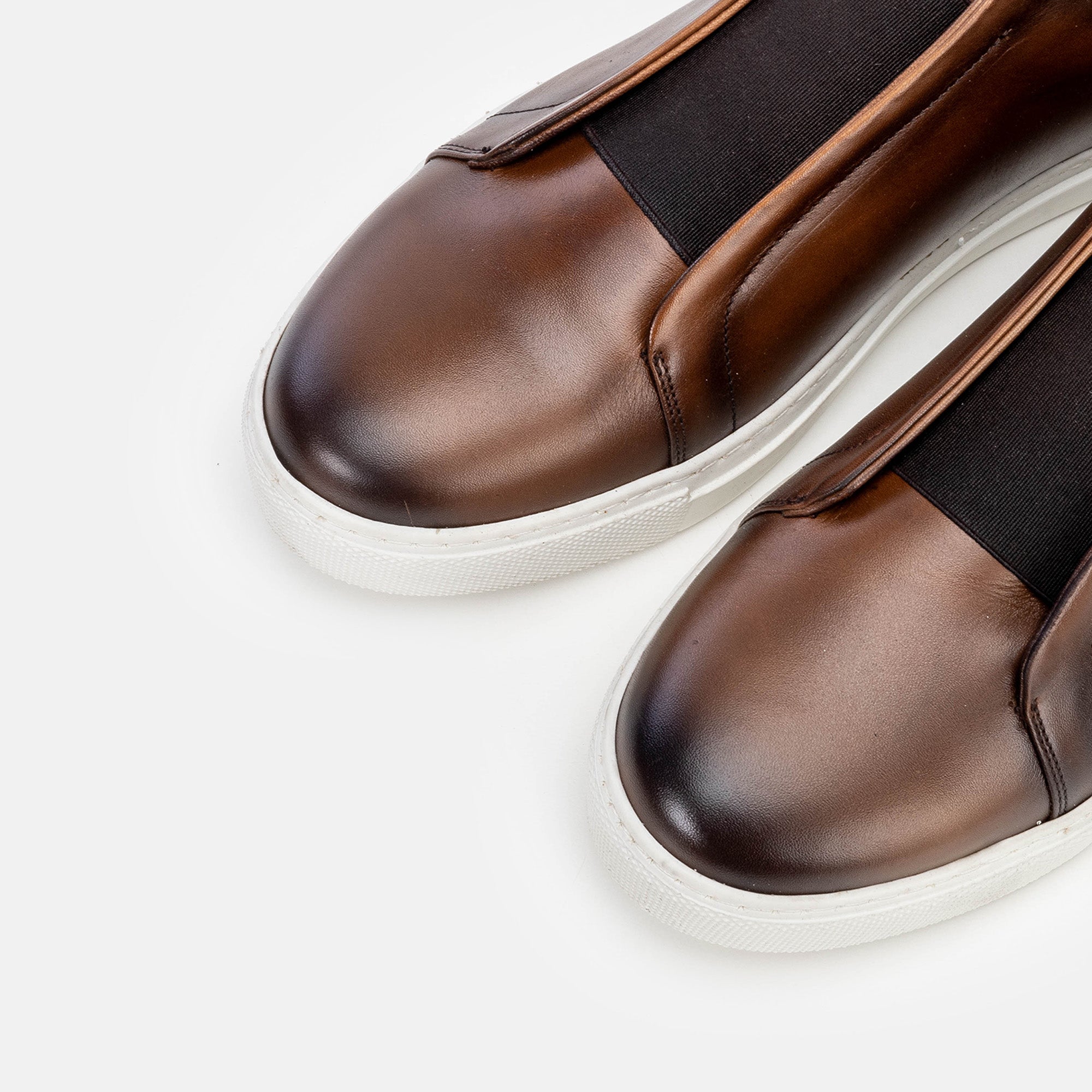 Volzak 5340 Vintage Brown Leather Sneakers