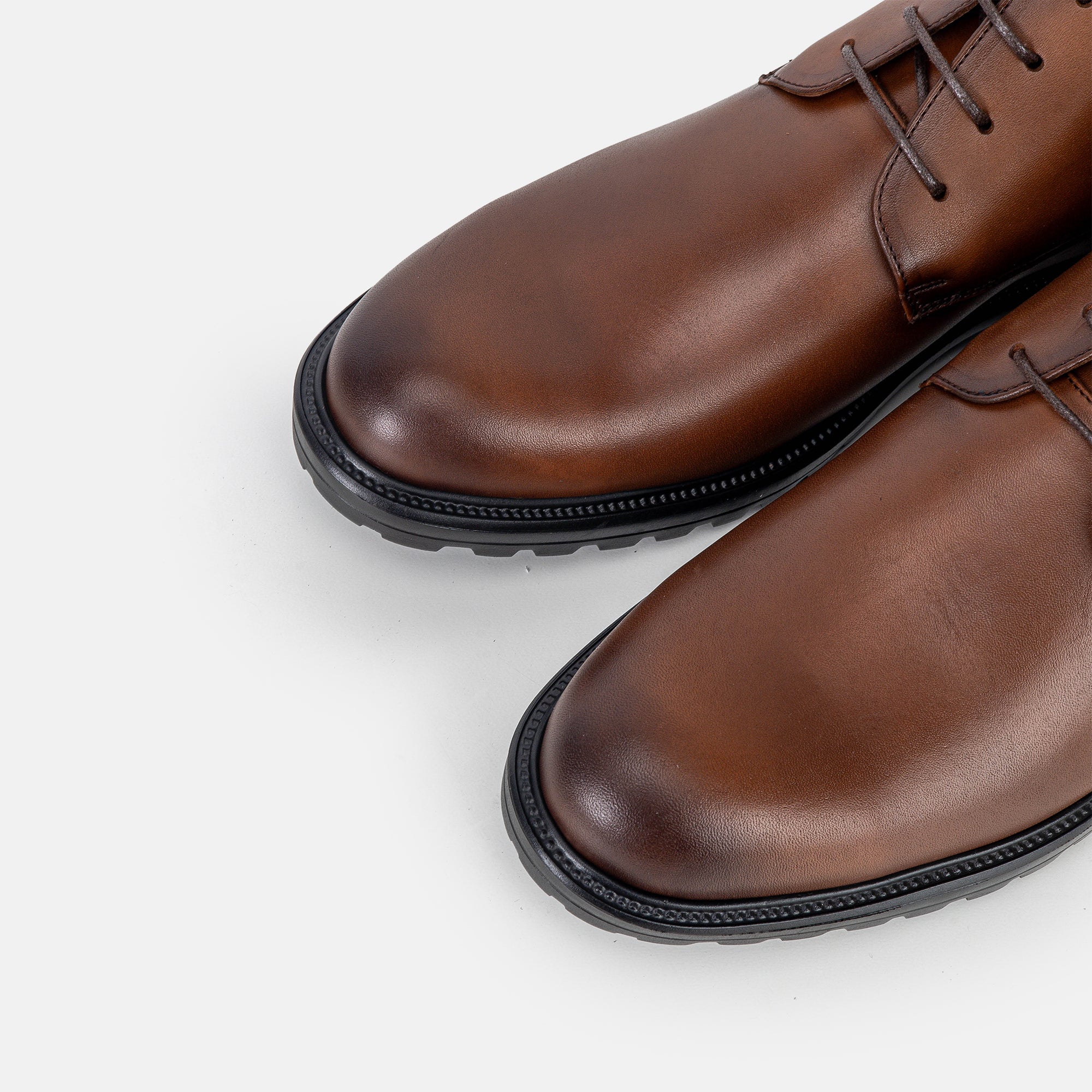 Volzak 5303 Bottine en cuir Marron Vintage
