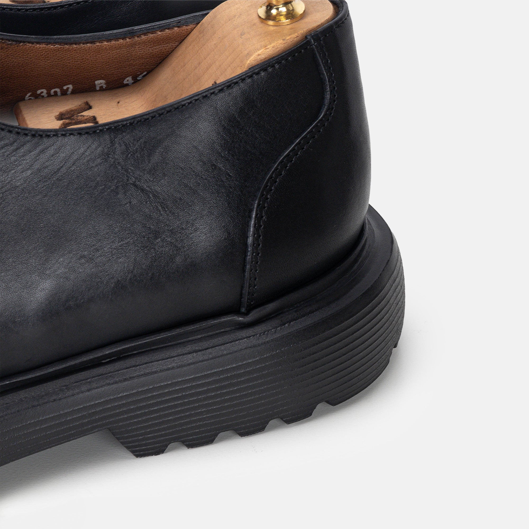 Volzak 5307 leather shoe Black