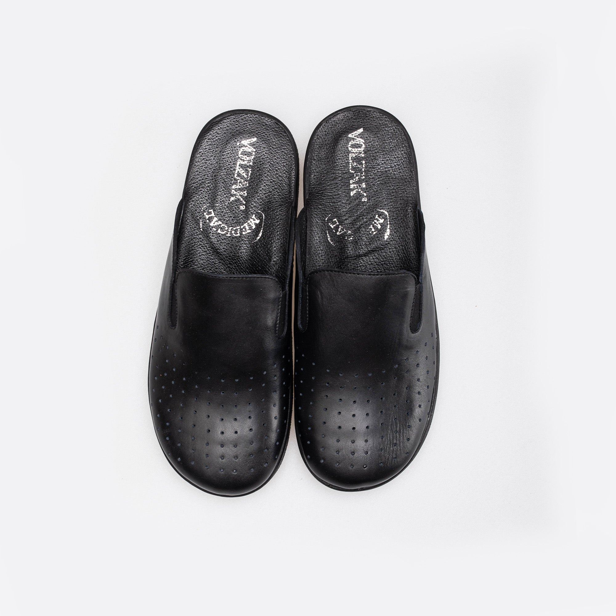 Volzak 5400 Black Leather Clog