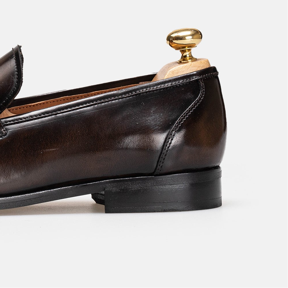 Volzak 5346 chaussure en cuir Démasquable Marron vintage