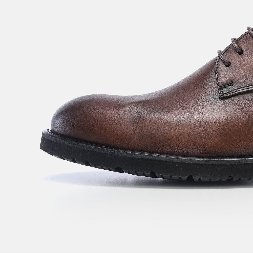 Volzak 5165 chaussure cuir marron vintage