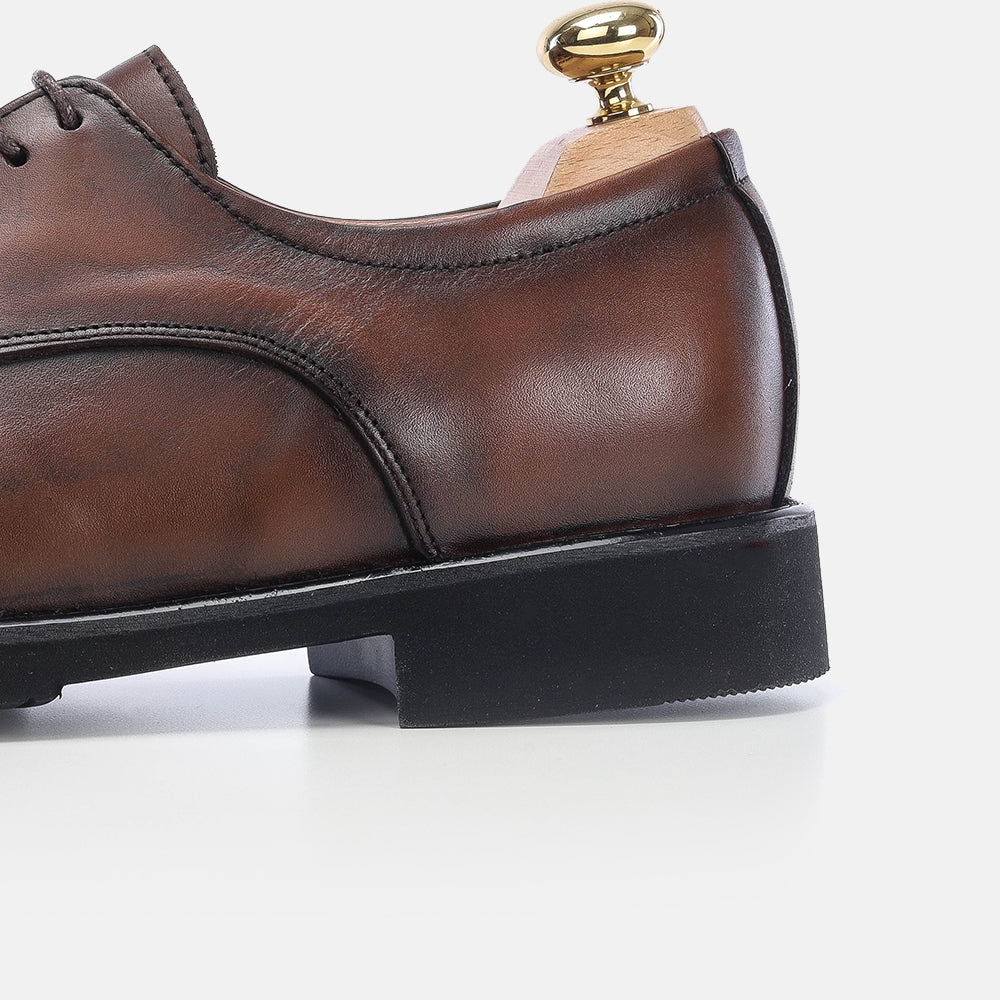 Volzak 5165 chaussure cuir marron vintage