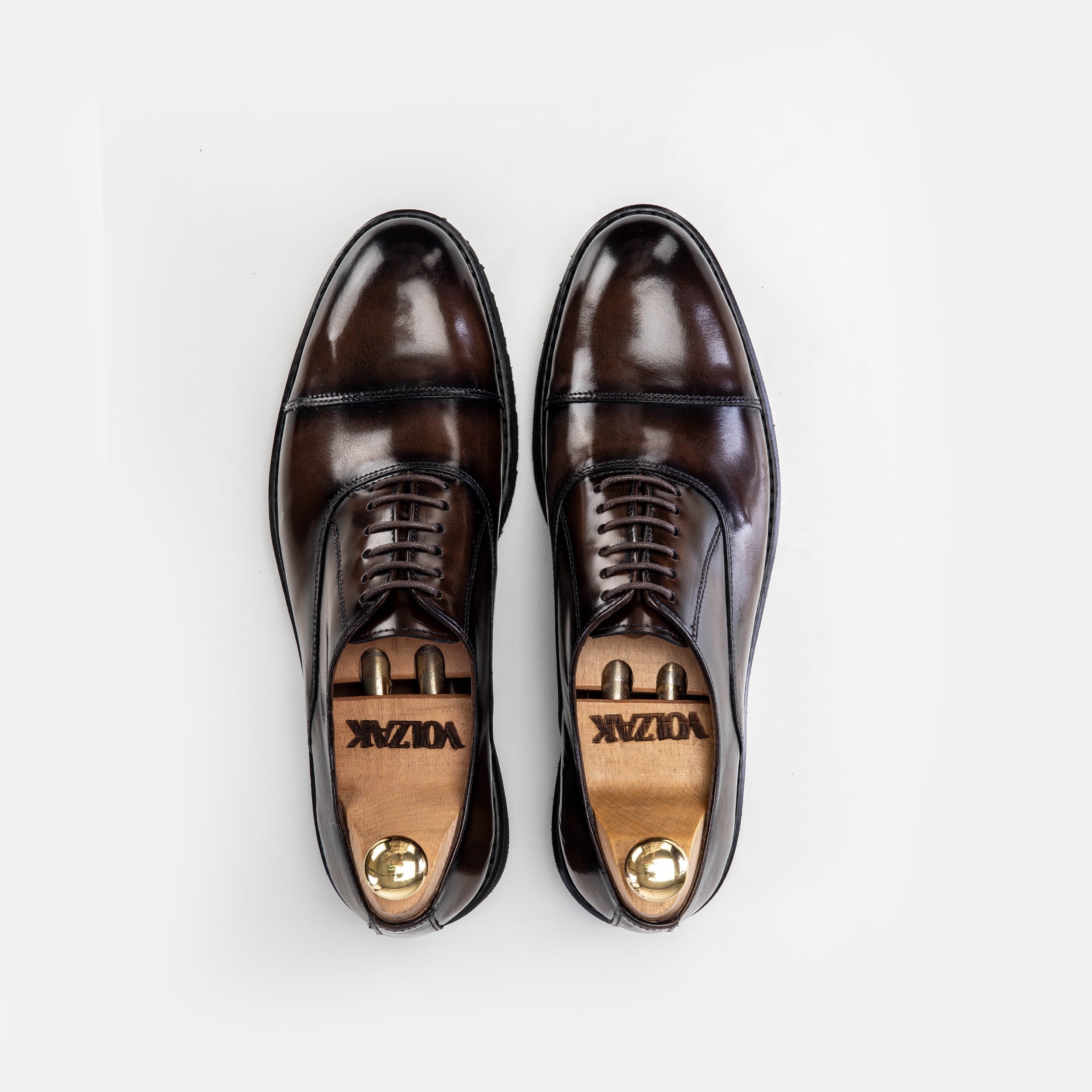 Volzak 5167 chaussure en cuir Démasquable marron