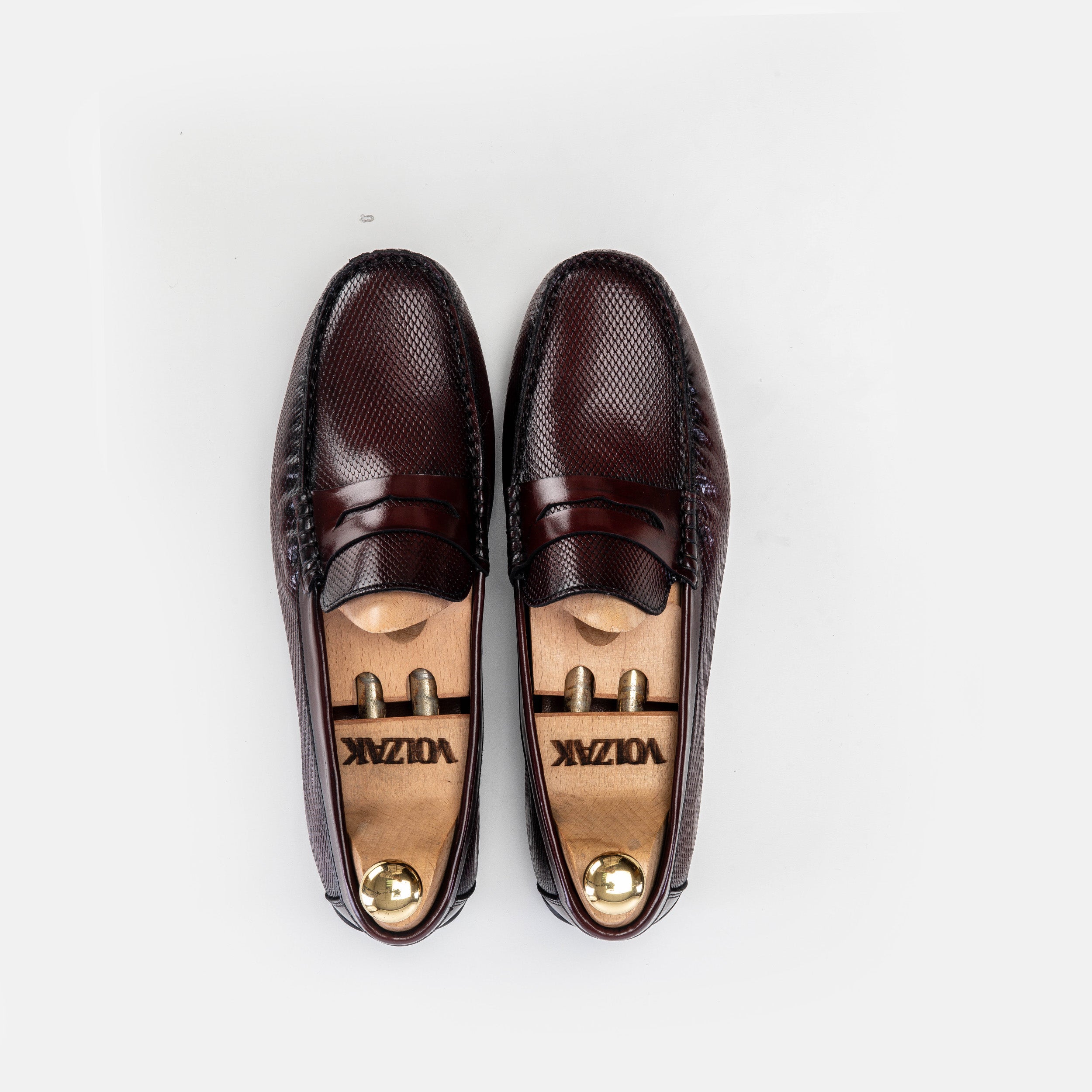 Volzak 5138 Bordeaux Demaskable Leather Moccasin