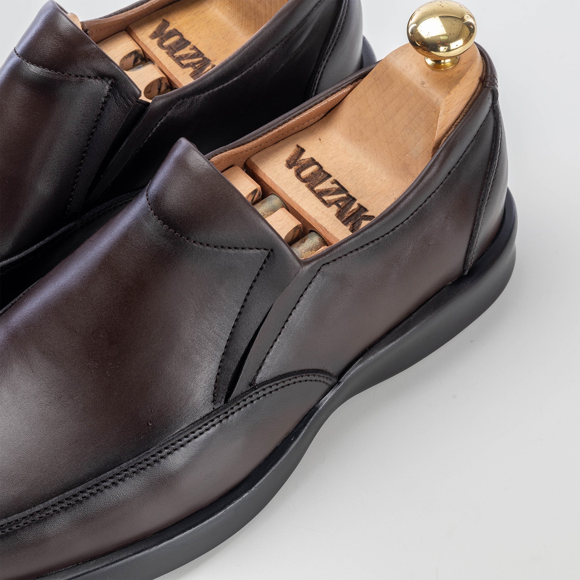 Volzak 5170 chaussure médicale en cuir marron