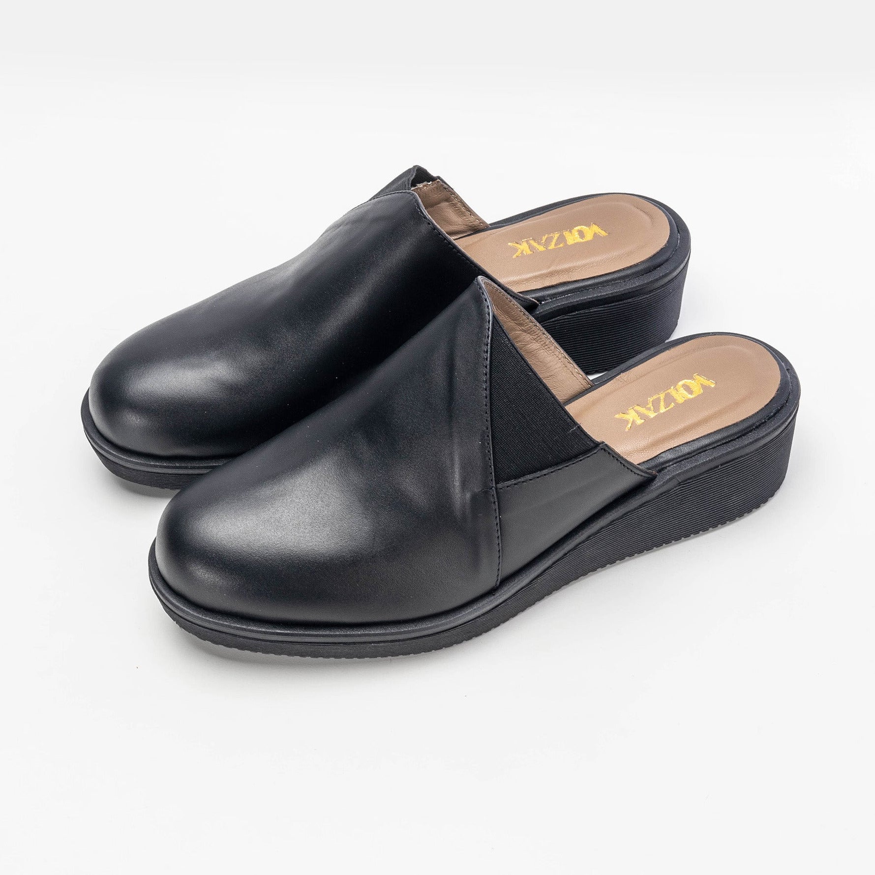 Volzak 051 Sabot en cuir Noir