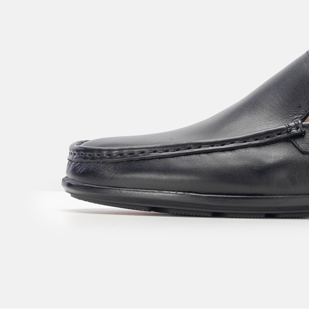 Volzak 5224 Black Leather Moccasin