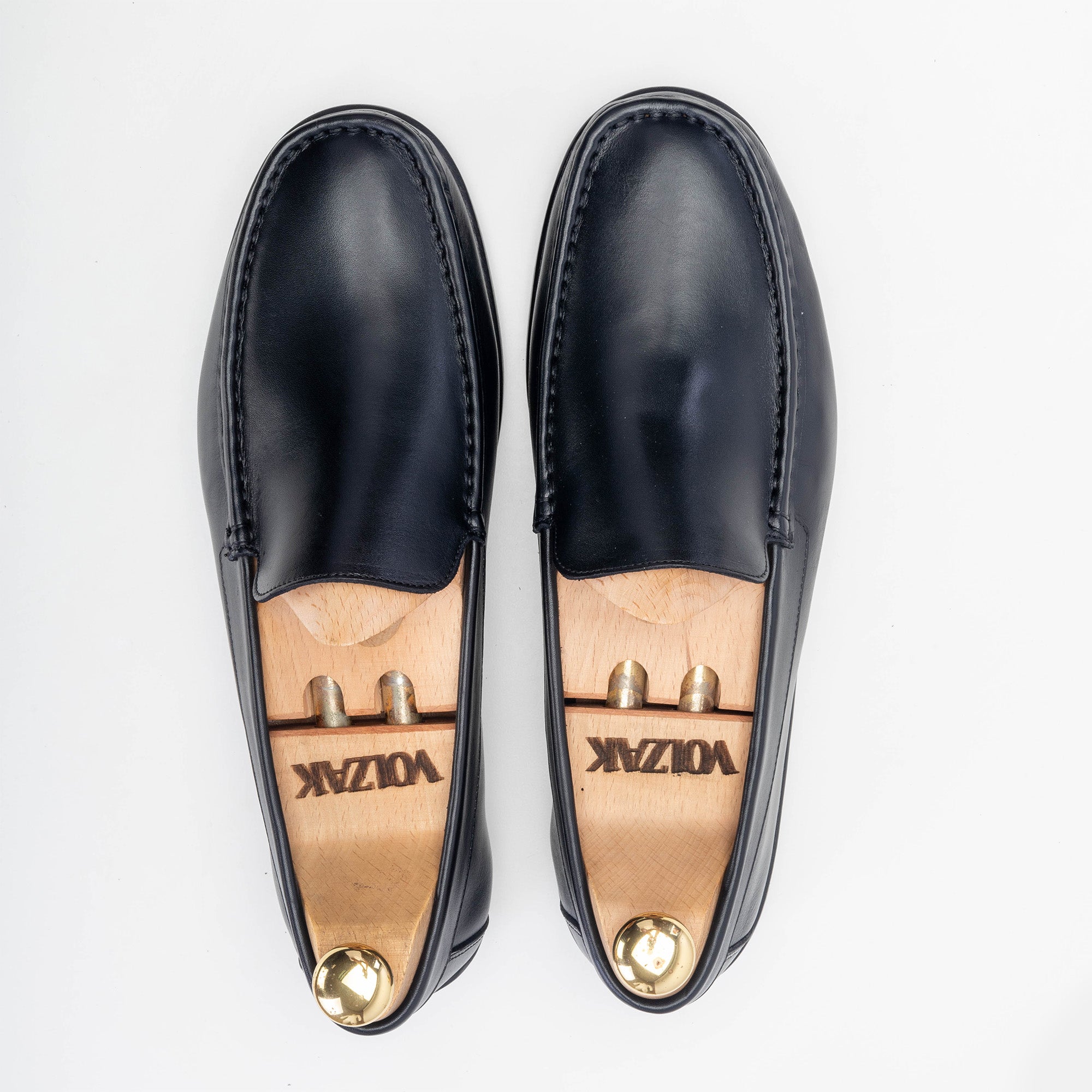 Volzak 5224 Black Leather Moccasin
