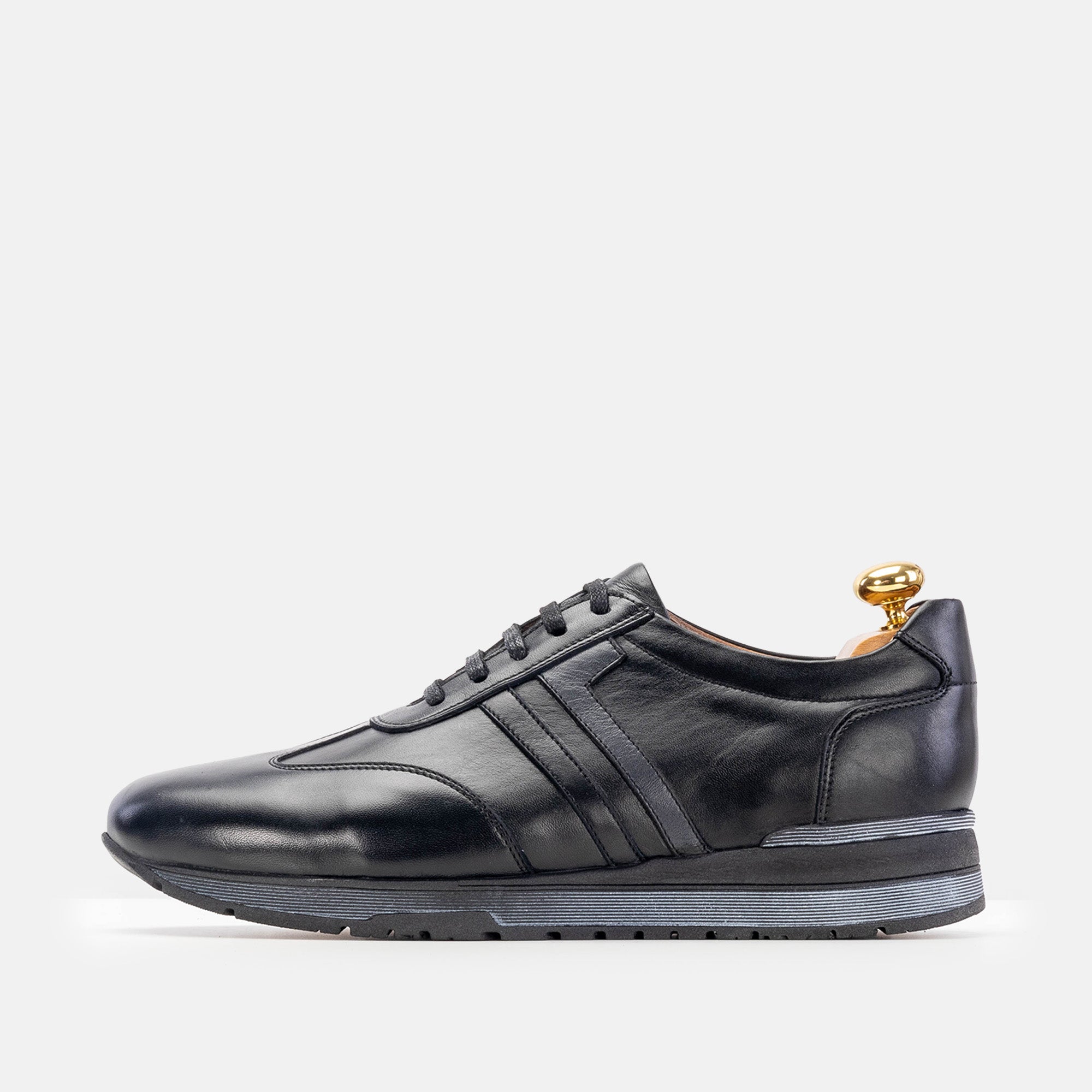 Volzak 5201 basket en cuir noir