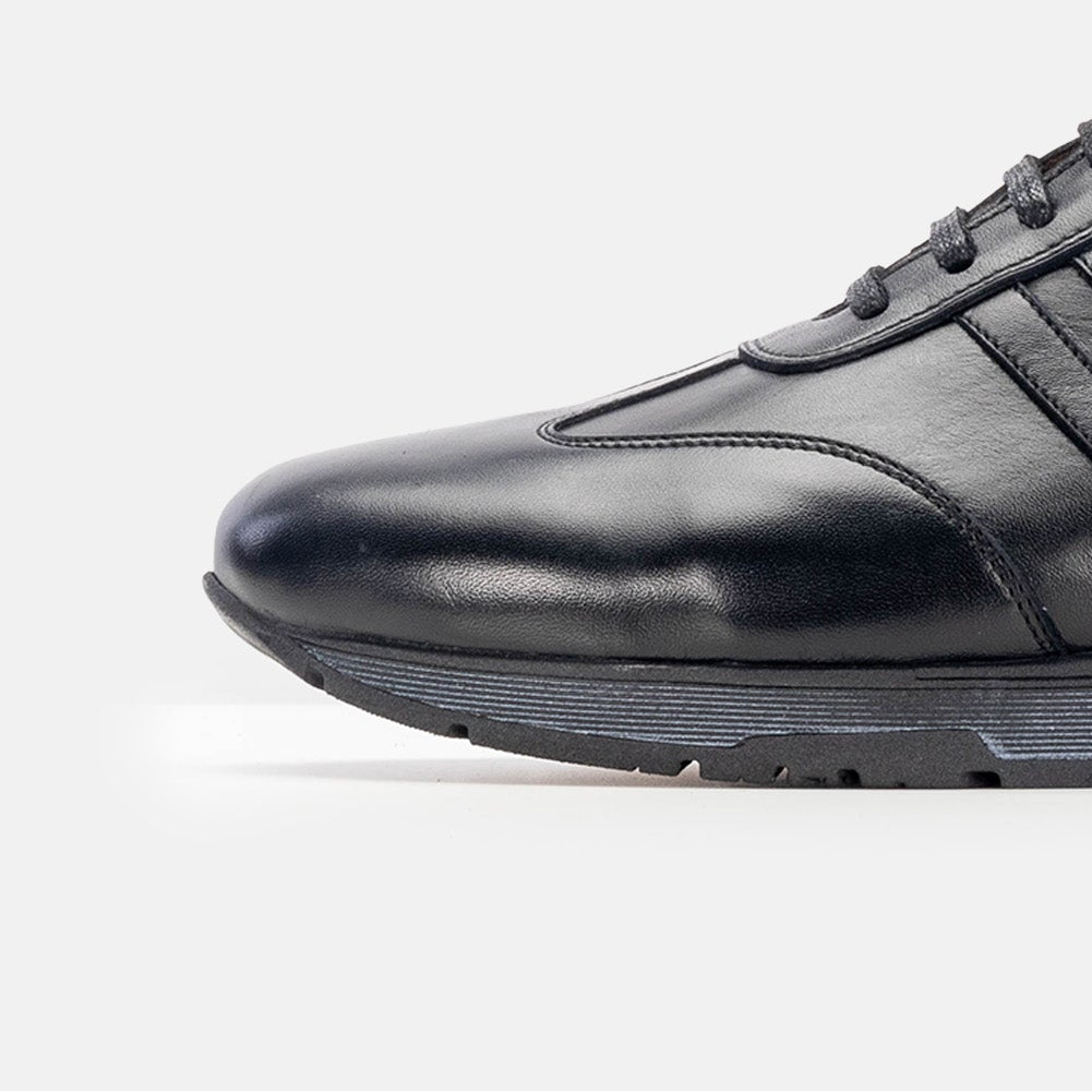 Volzak 5201 basket en cuir noir