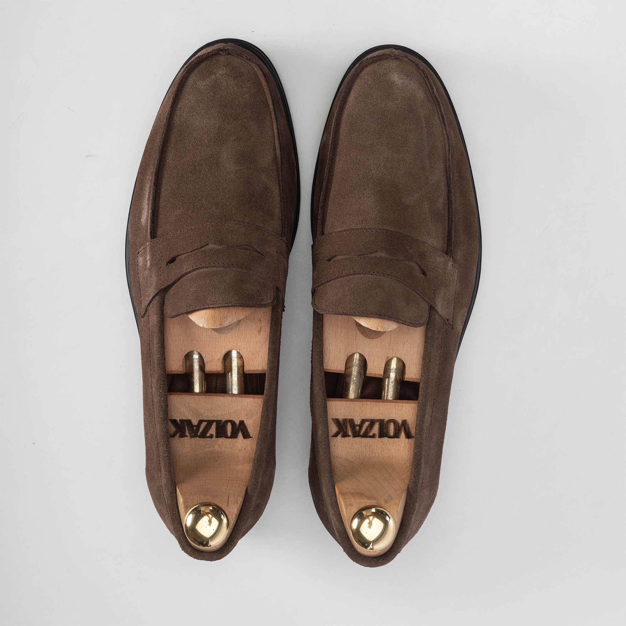 Volzak 5157 taupe suede moccasin