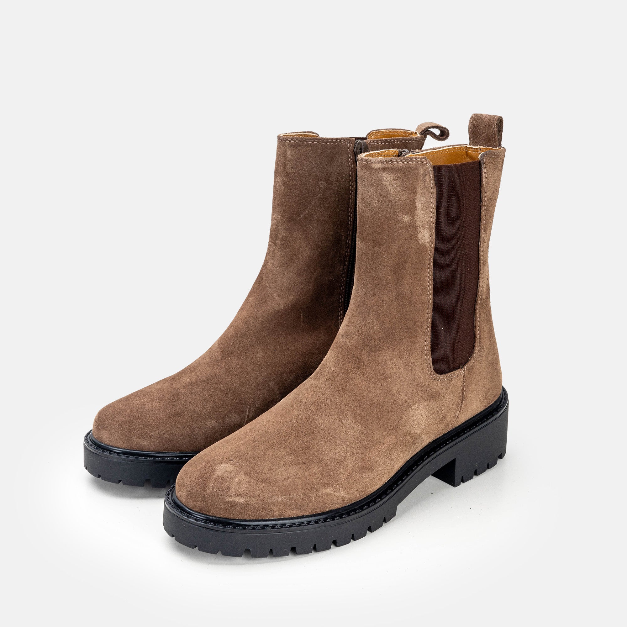 Volzak 7301 Bottine en daim Taupe