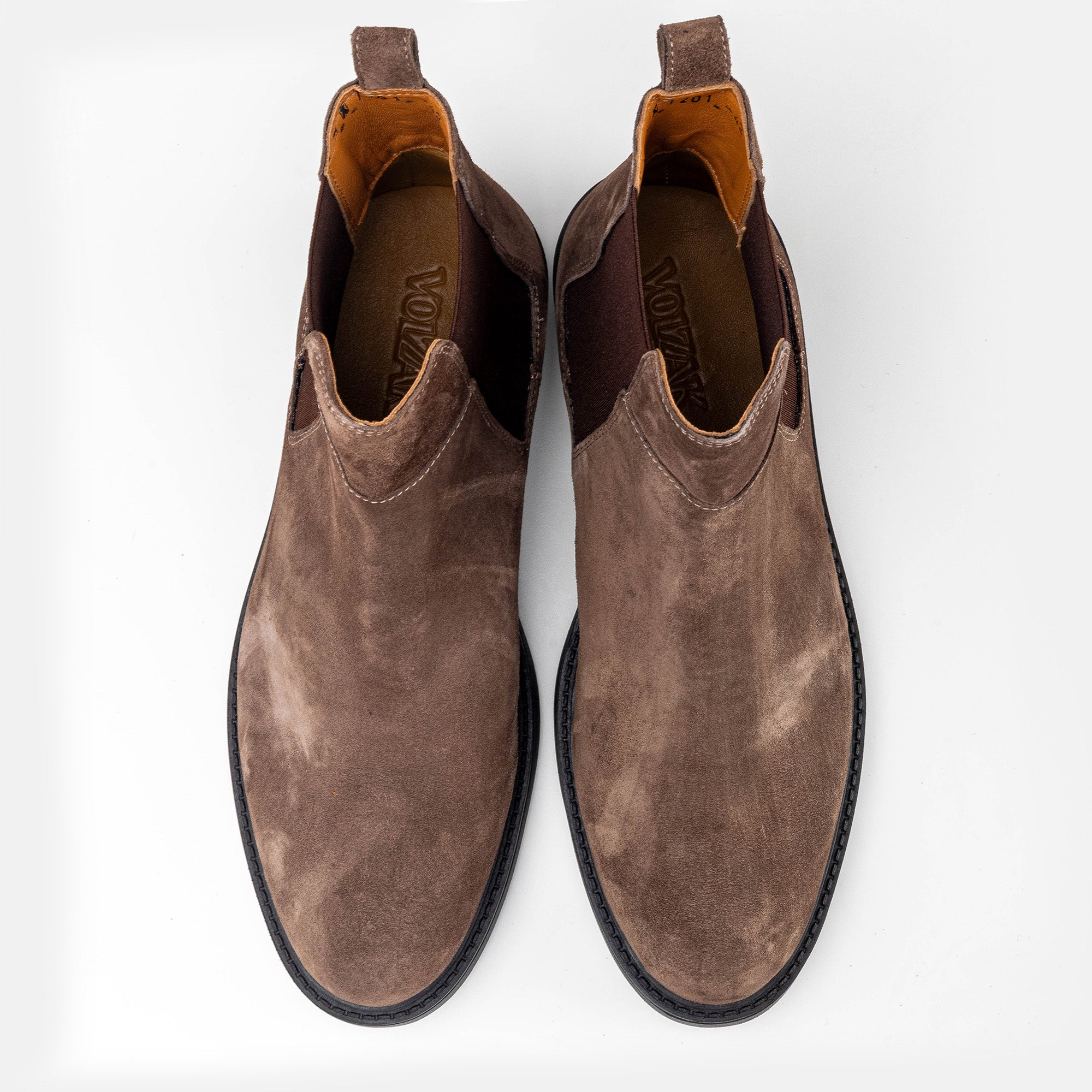 Volzak 7201 bottine en daim Taupe
