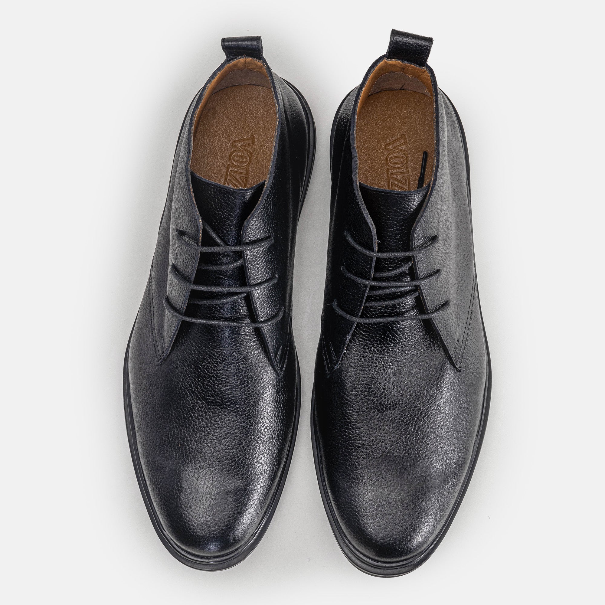 Volzak 2124 bottine en cuir Noir