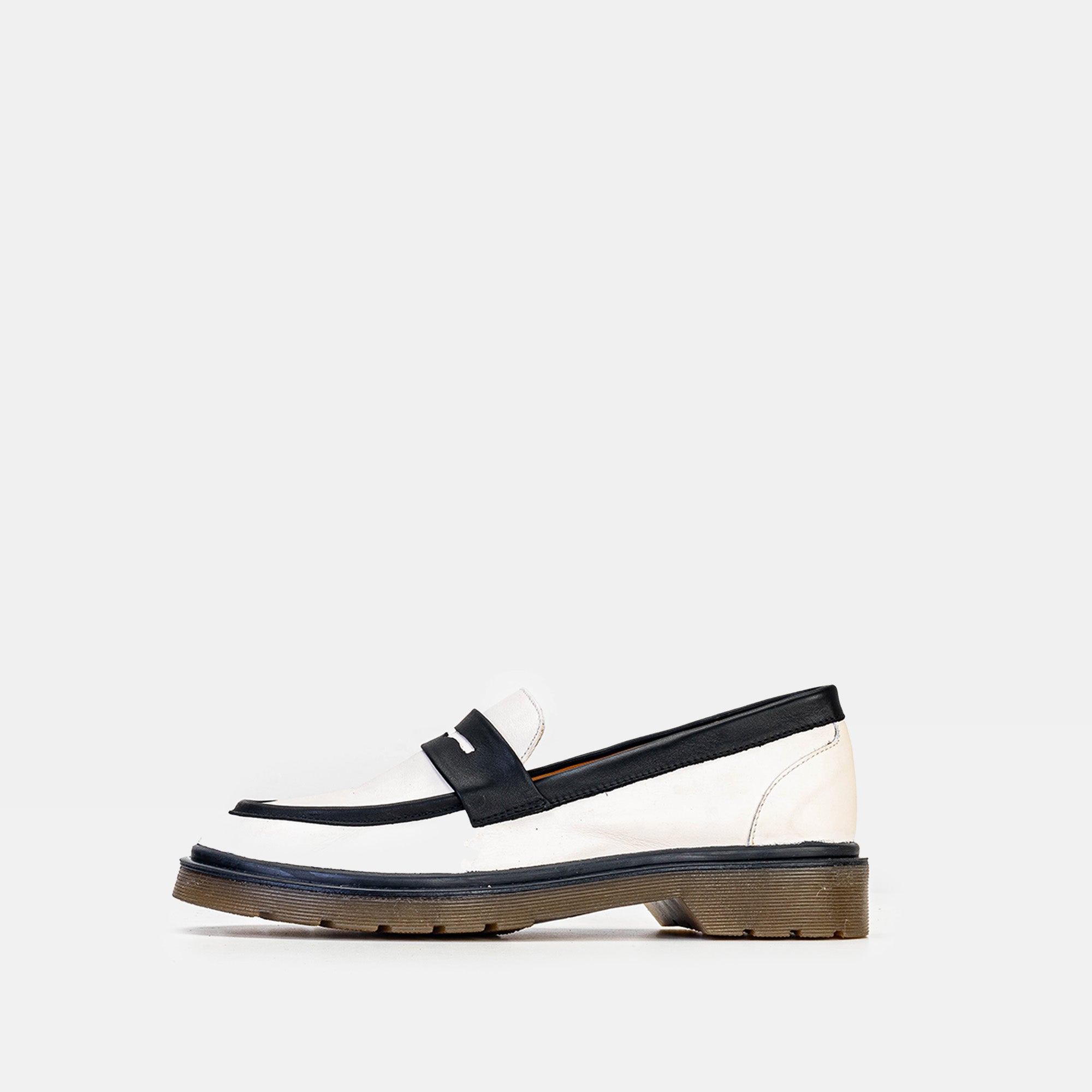 Volzak 422 Chaussure en cuir Blanc Noir