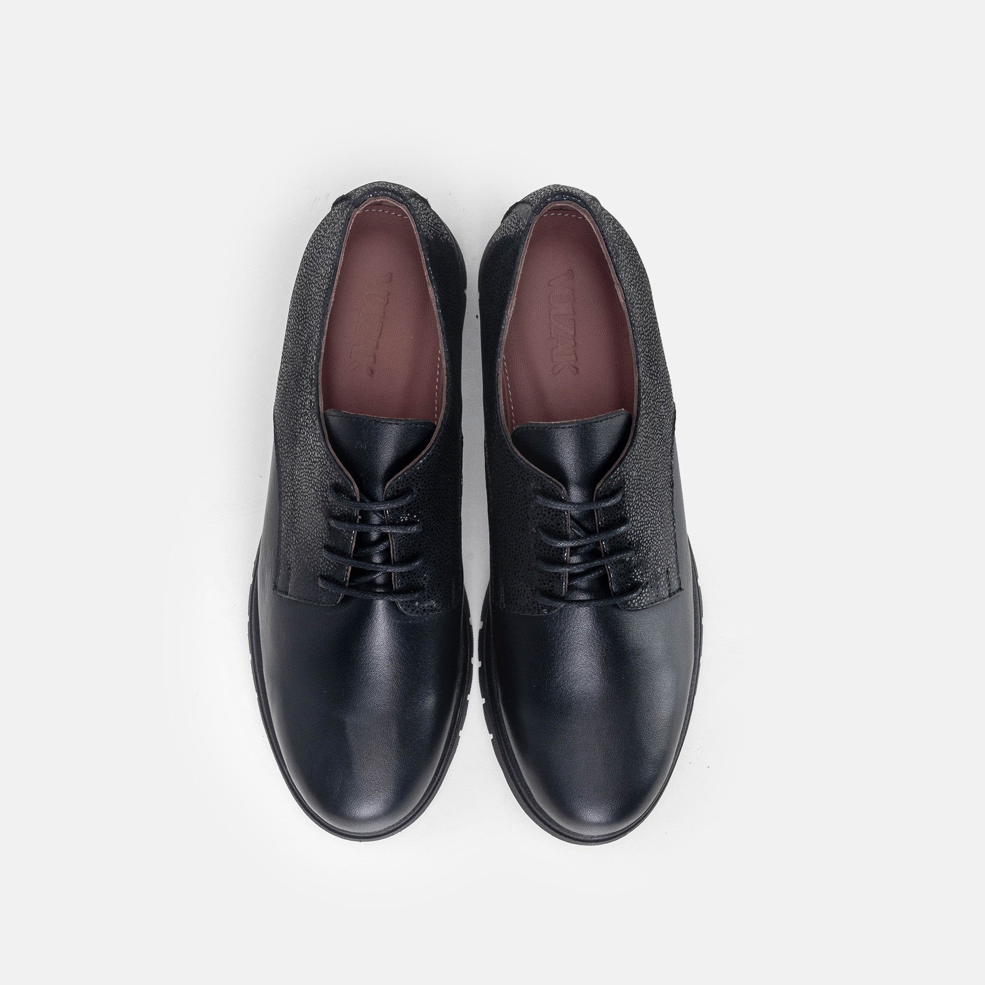 Volzak 3042 Black Leather Shoe