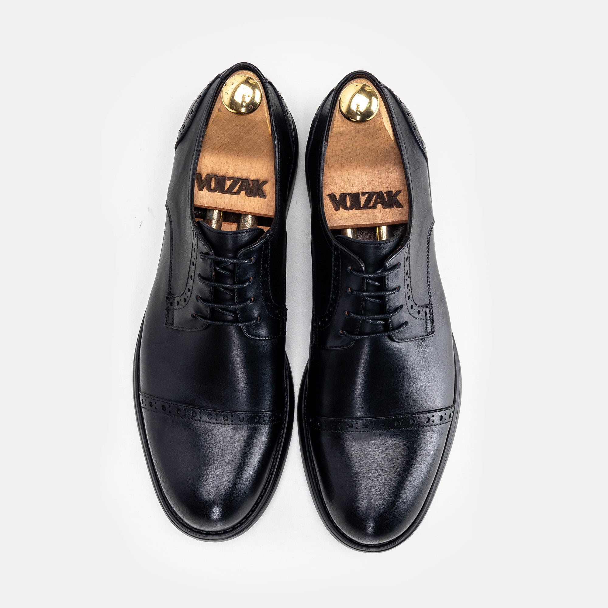 Volzak 5320 leather shoe Black