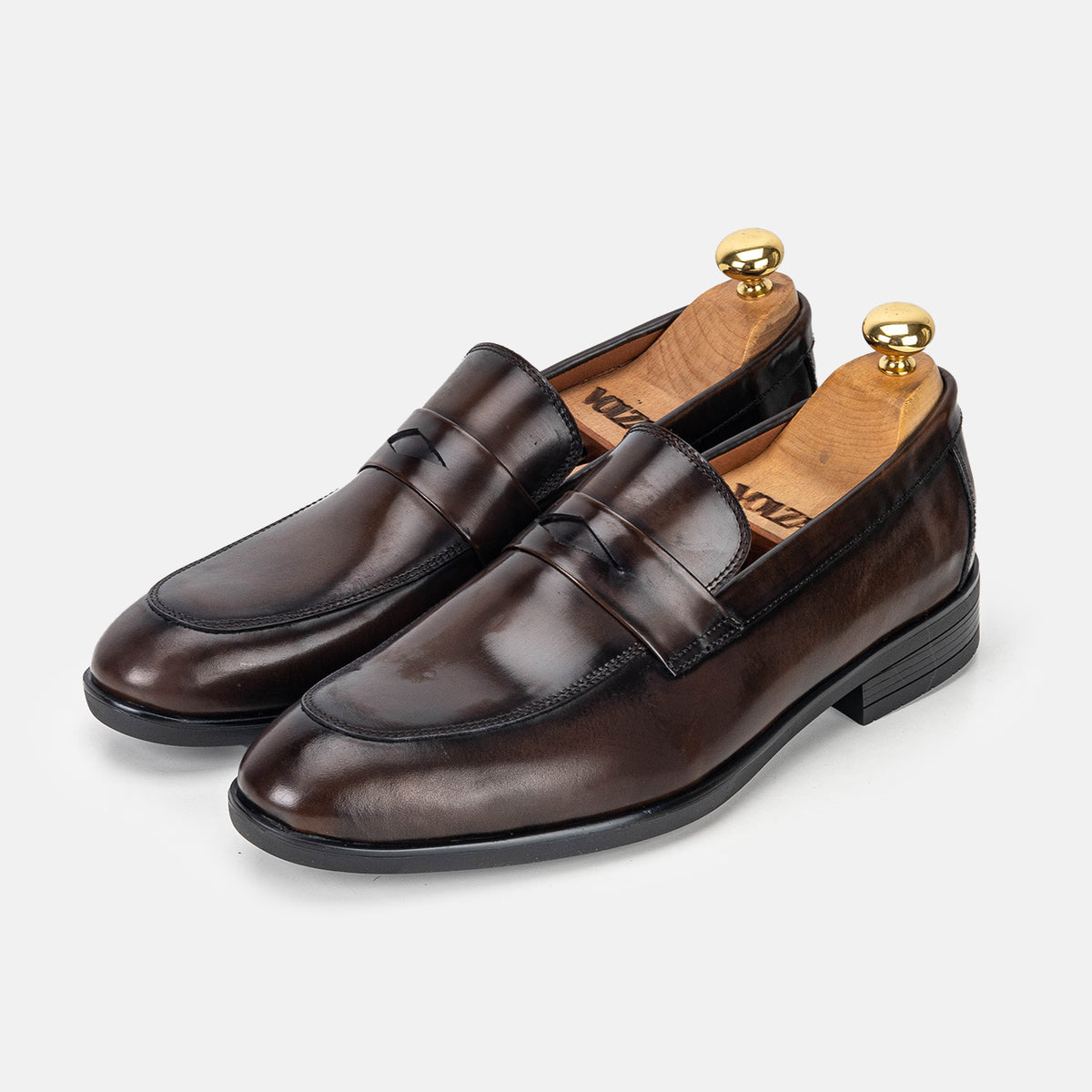 Volzak 5328 Vintage Brown Demaskable Leather Shoe