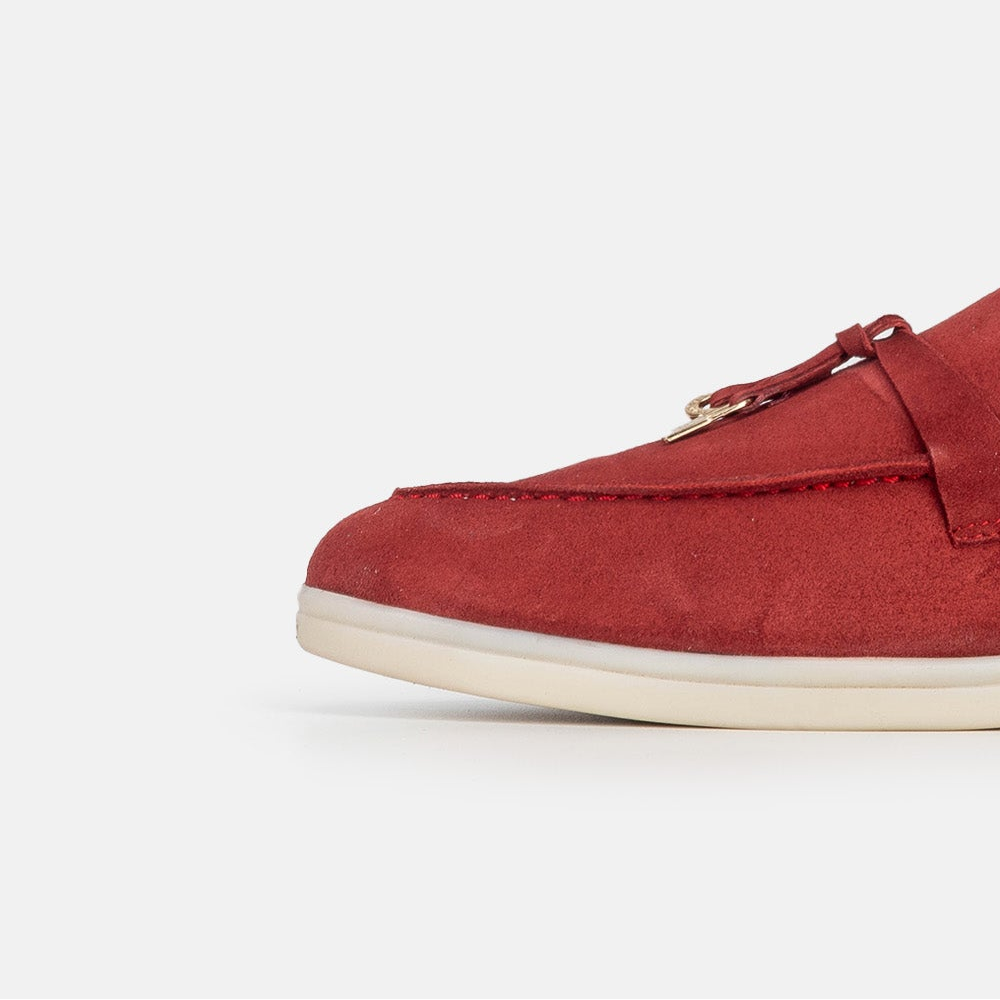 Volzak 0777 Mule en daim Bordeaux