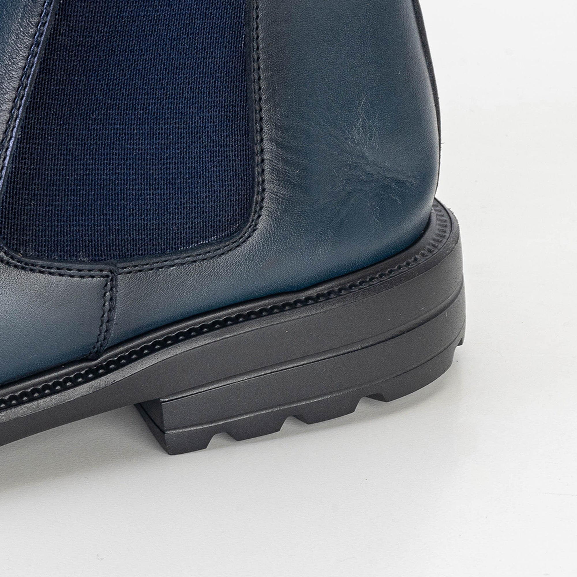 Volzak 5302 Leather Ankle Boot Blue