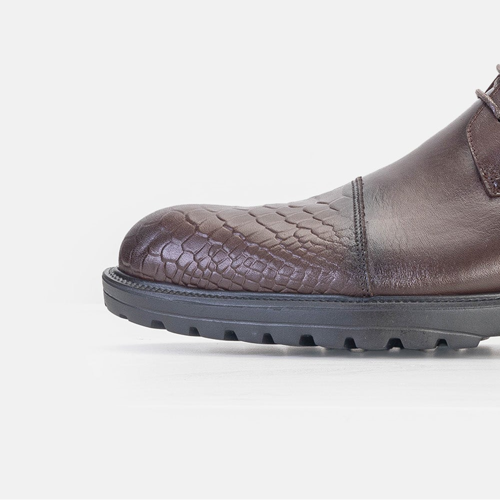 Volzak 5304 Brown Leather Ankle Boot