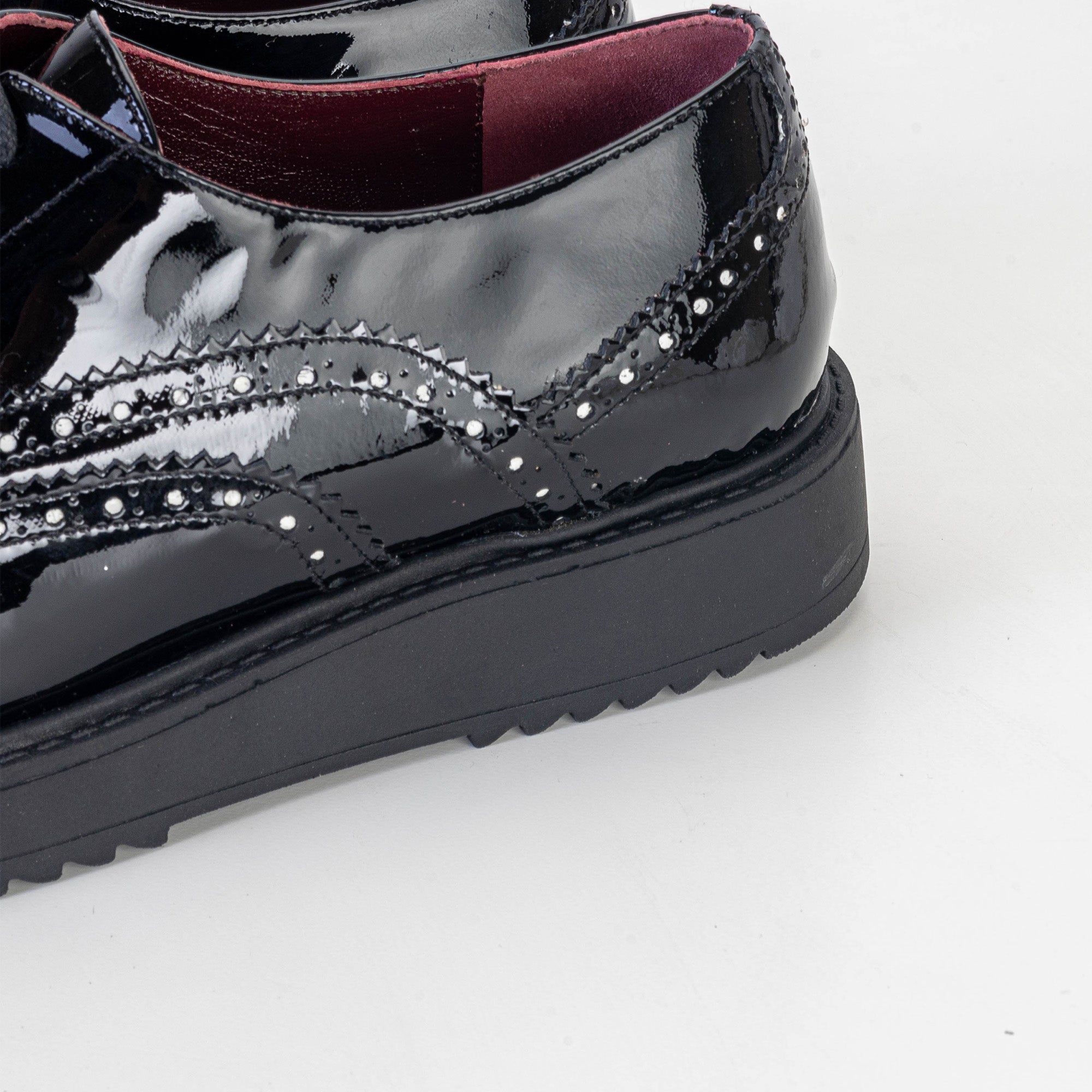 Volzak 0720 Chaussure en cuir Noir Vernis