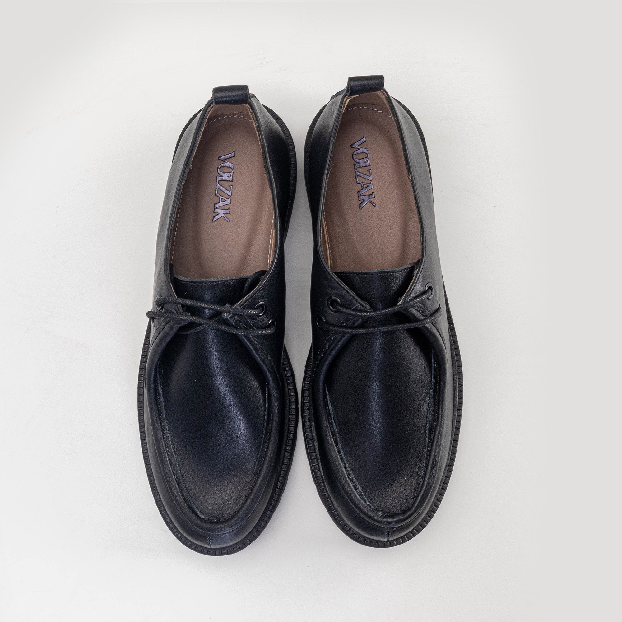 Volzak 121 Black Leather Shoe