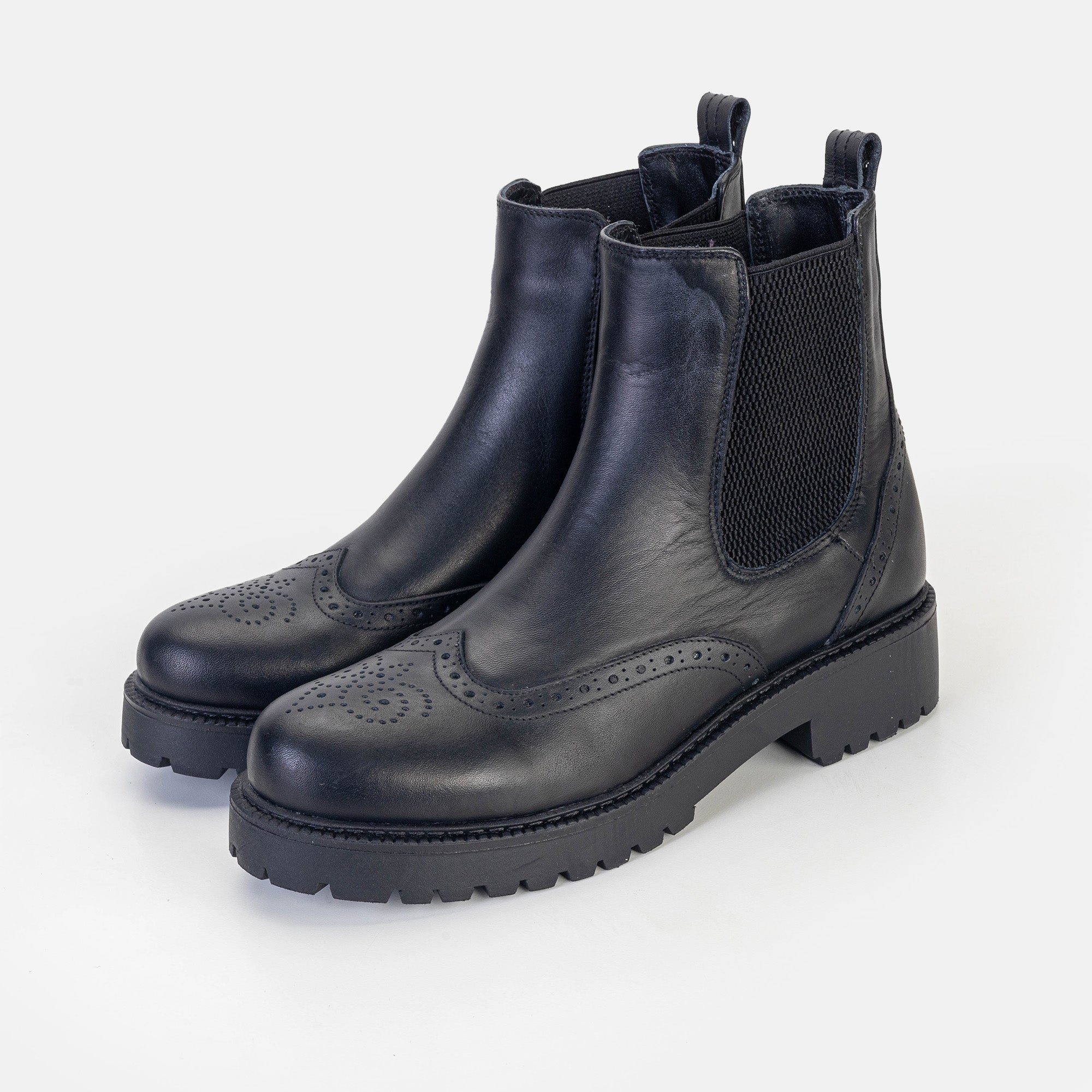 Volzak 050 Bottine en cuir Noir