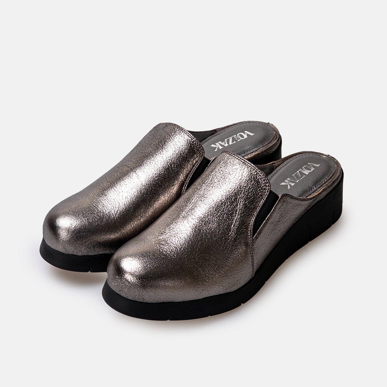 Volzak 06 Platinum Leather Clog