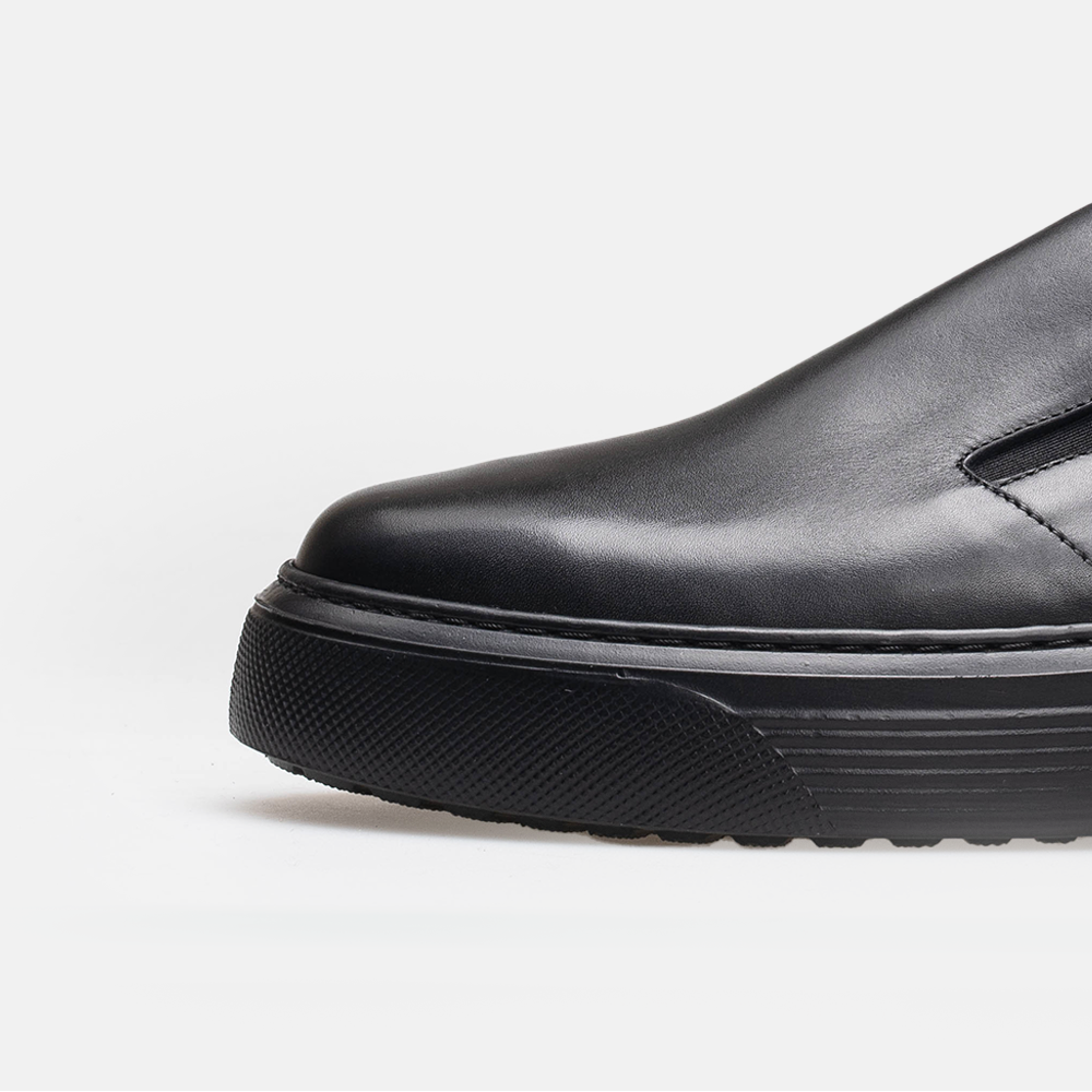 Volzak 5348 Black Leather Mule