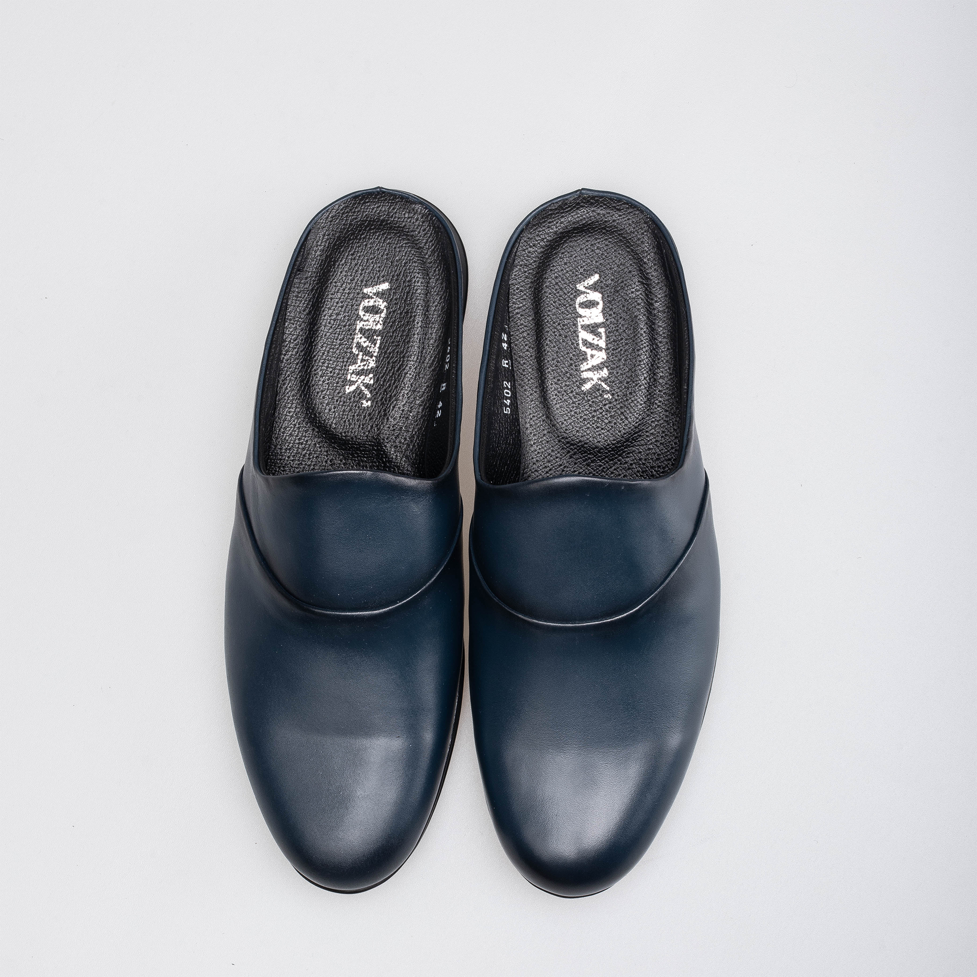 Volzak 5402 Mule en cuir Bleu