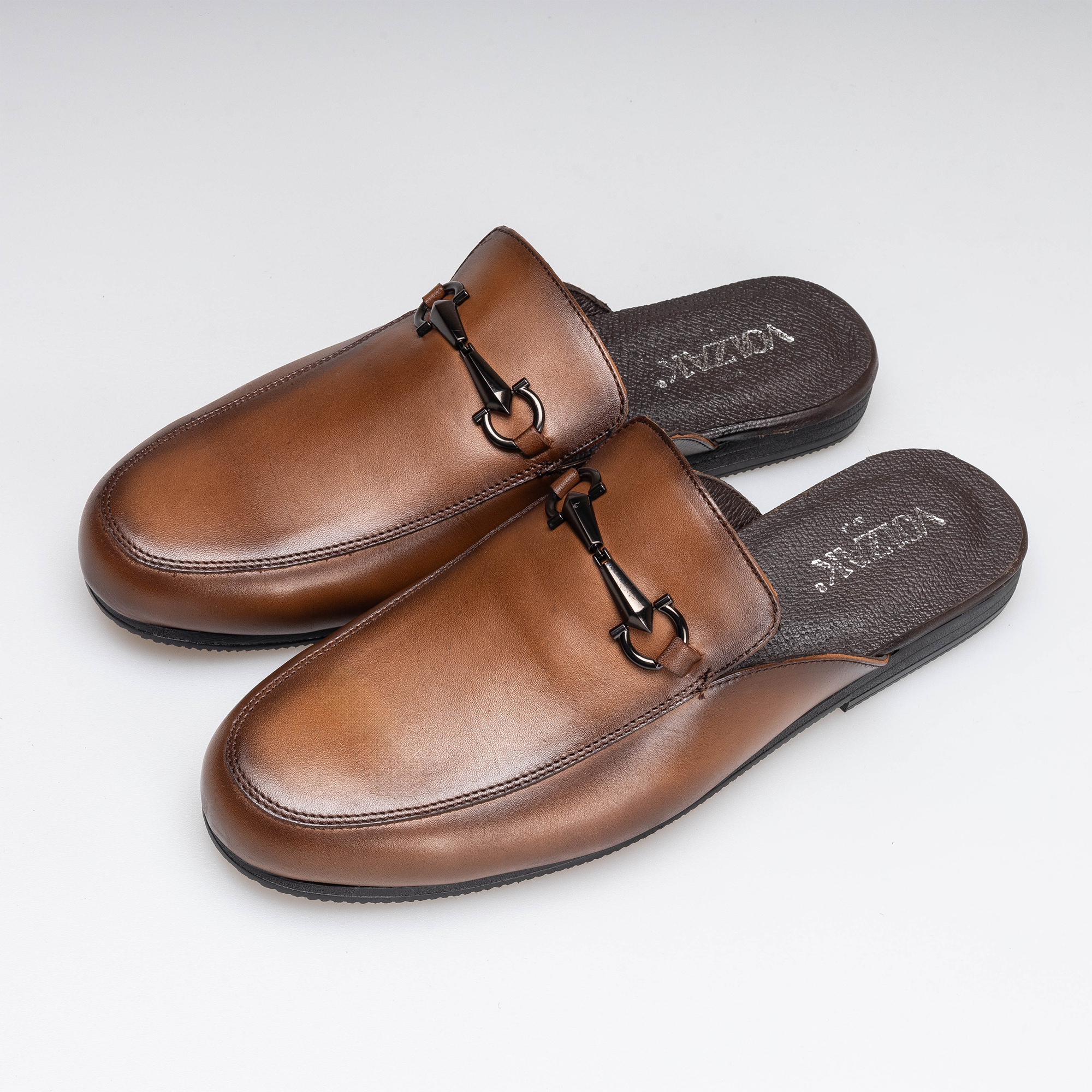 Volzak 5403 Vintage Brown Leather Mule