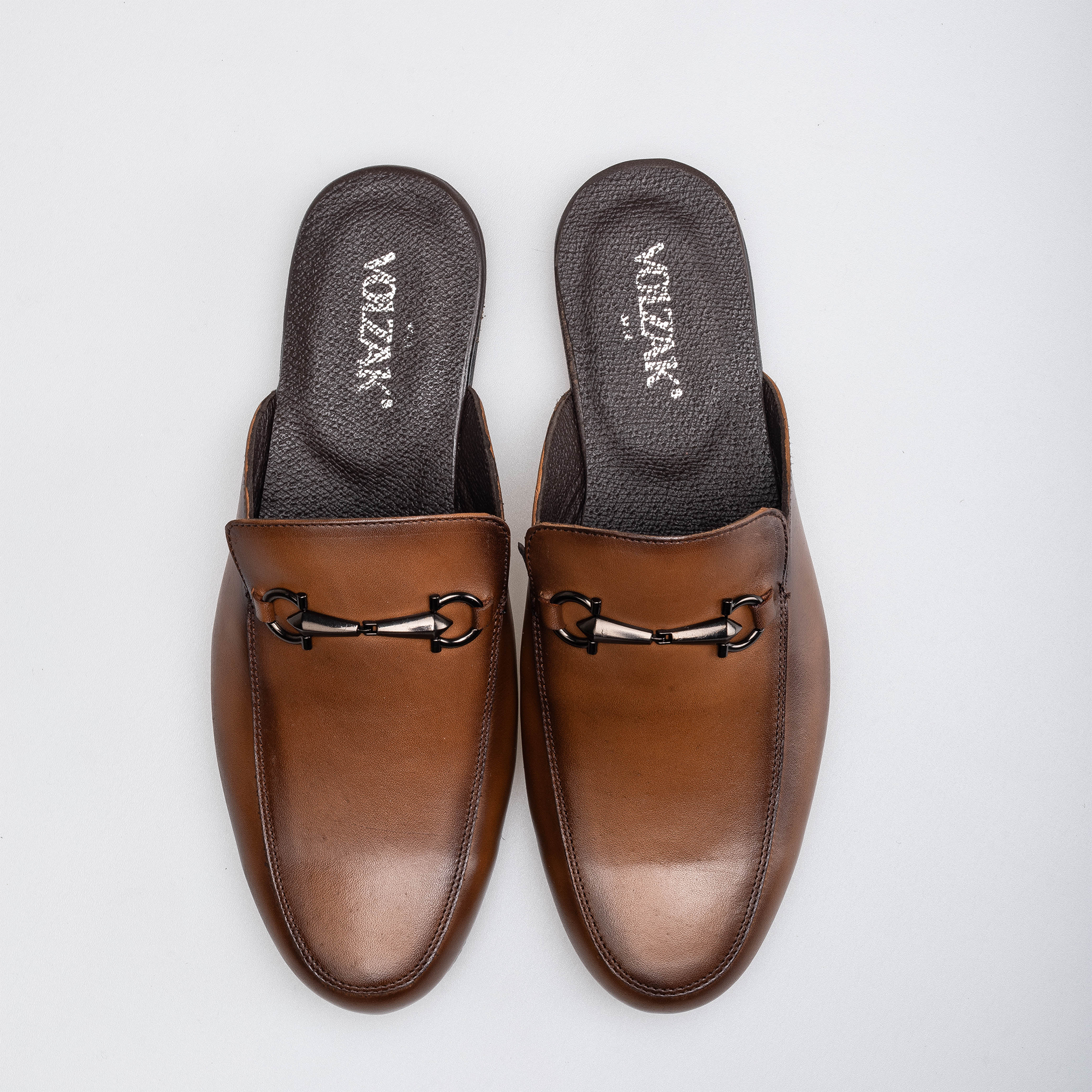 Volzak 5403 Vintage Brown Leather Mule