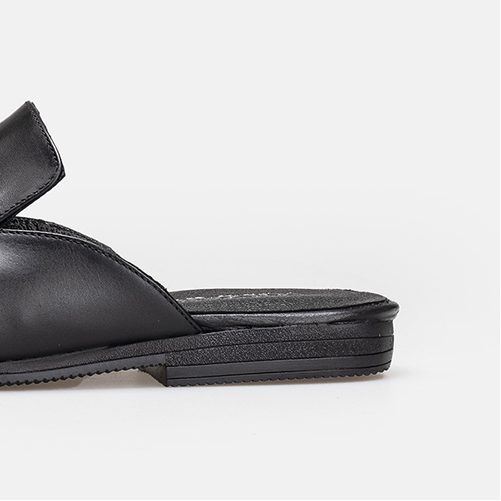 Volzak 5403 Mule en cuir Noir