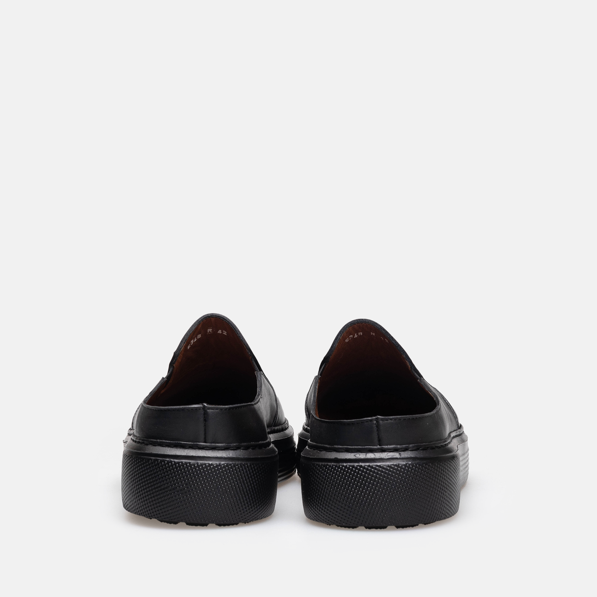 Volzak 5348 Black Leather Mule