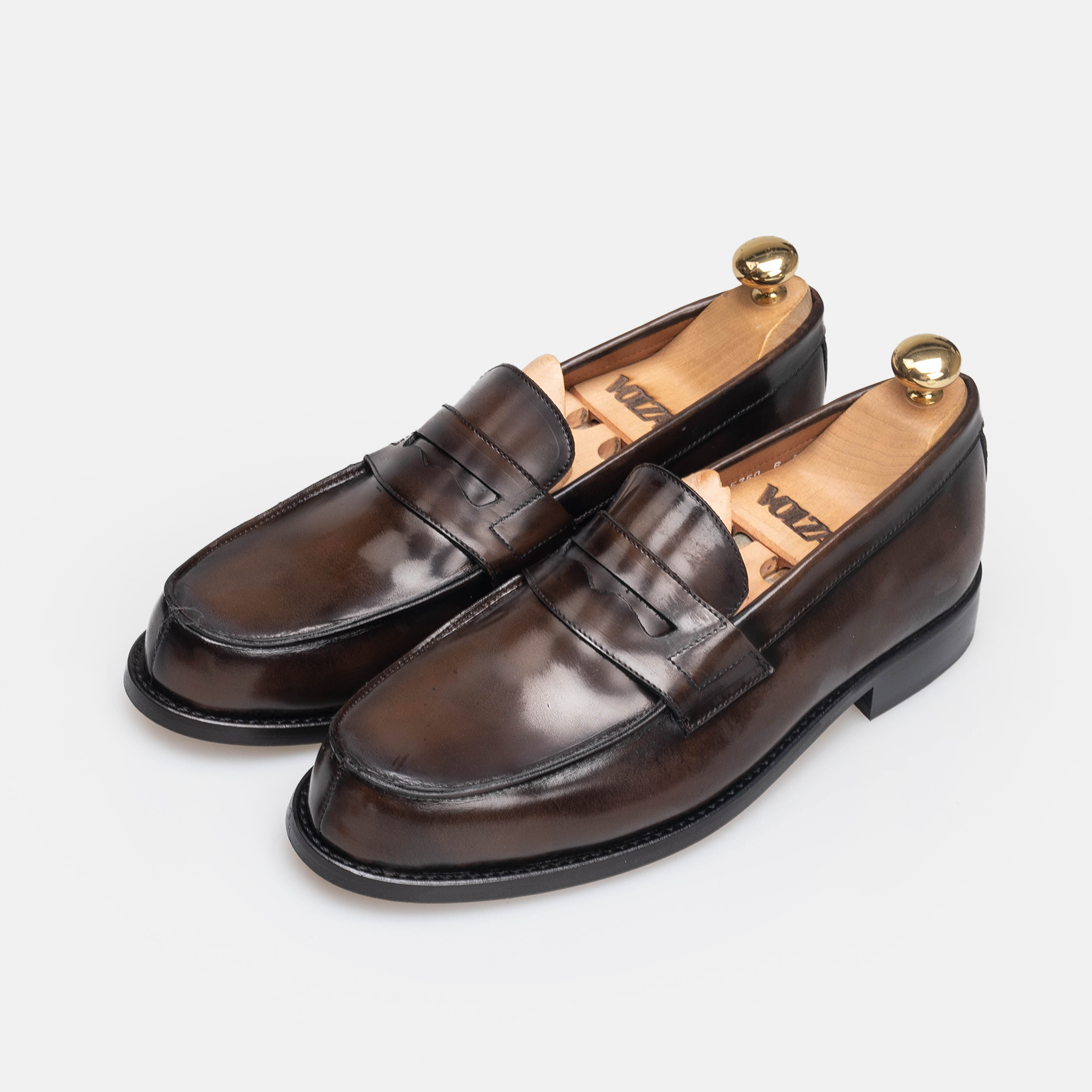 Volzak 5350 chaussure en cuir Démasquable Marron Vintage