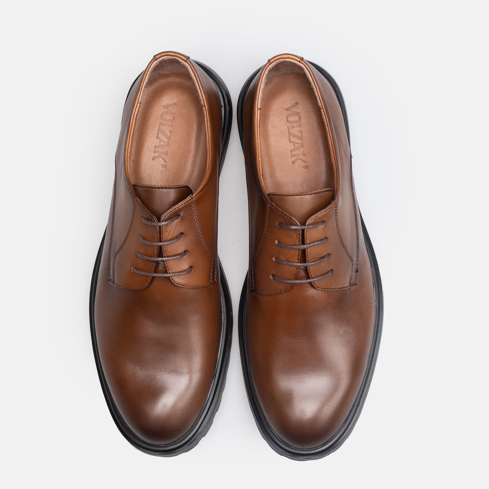 Volzak 5311 chaussure en cuir Marron Vintage