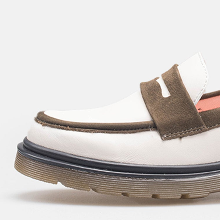 Volzak 422 Chaussure en cuir Beige Vert