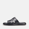 Volzak 5406 Black Leather Sandal