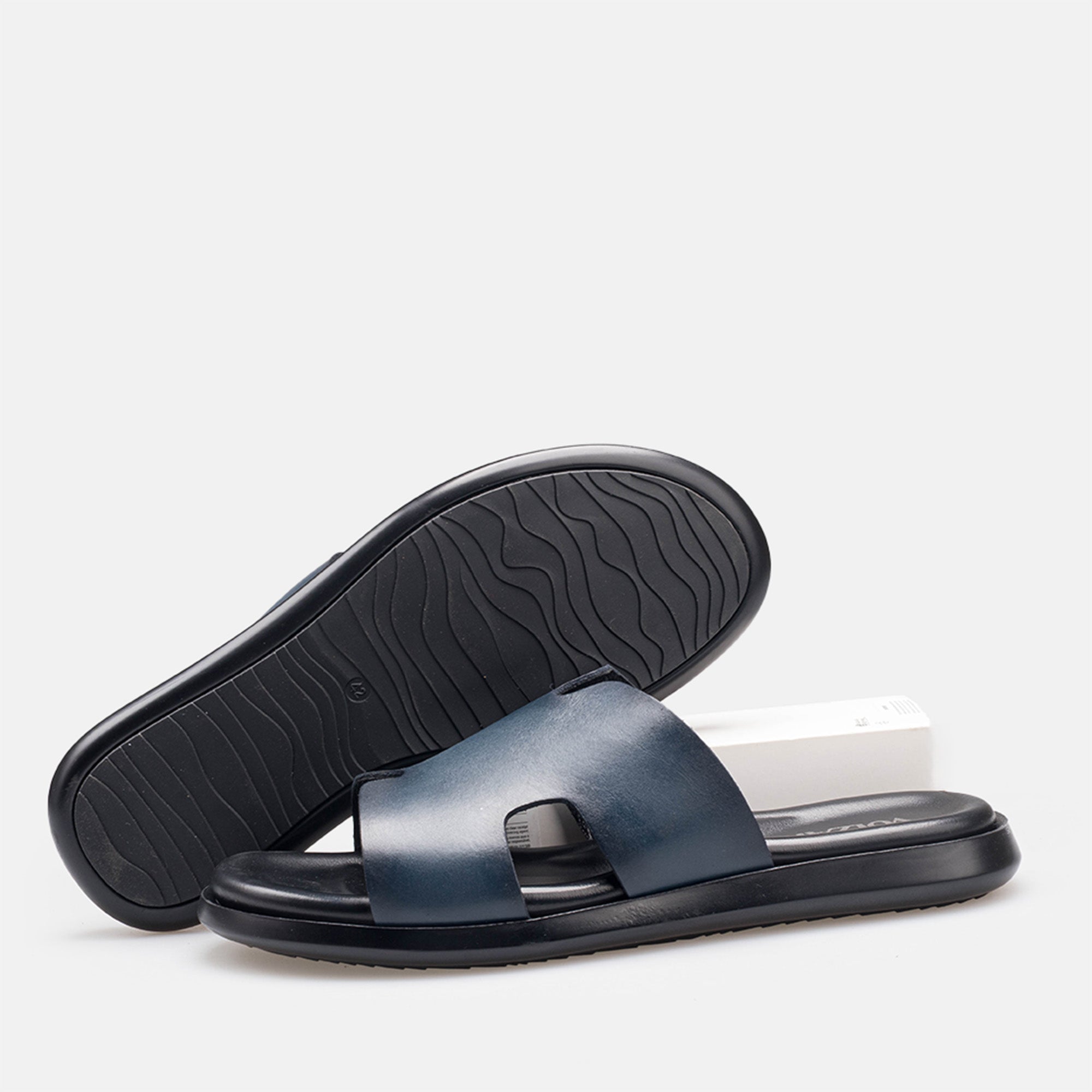 Volzak 5405 Leather Sandal Blue